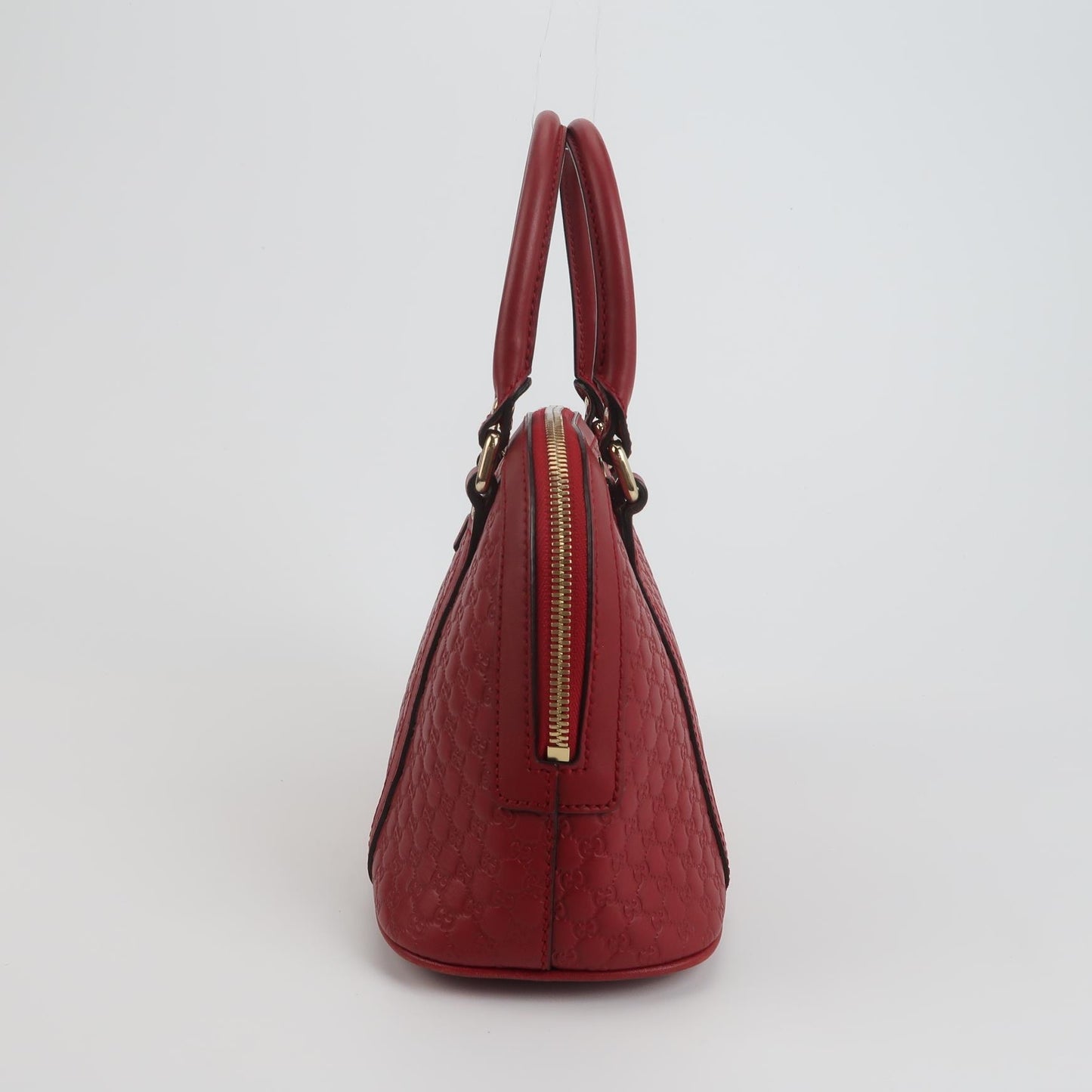 Gucci - Microguccissima Dome Bag (449654) - Leather - Red - (Mini)