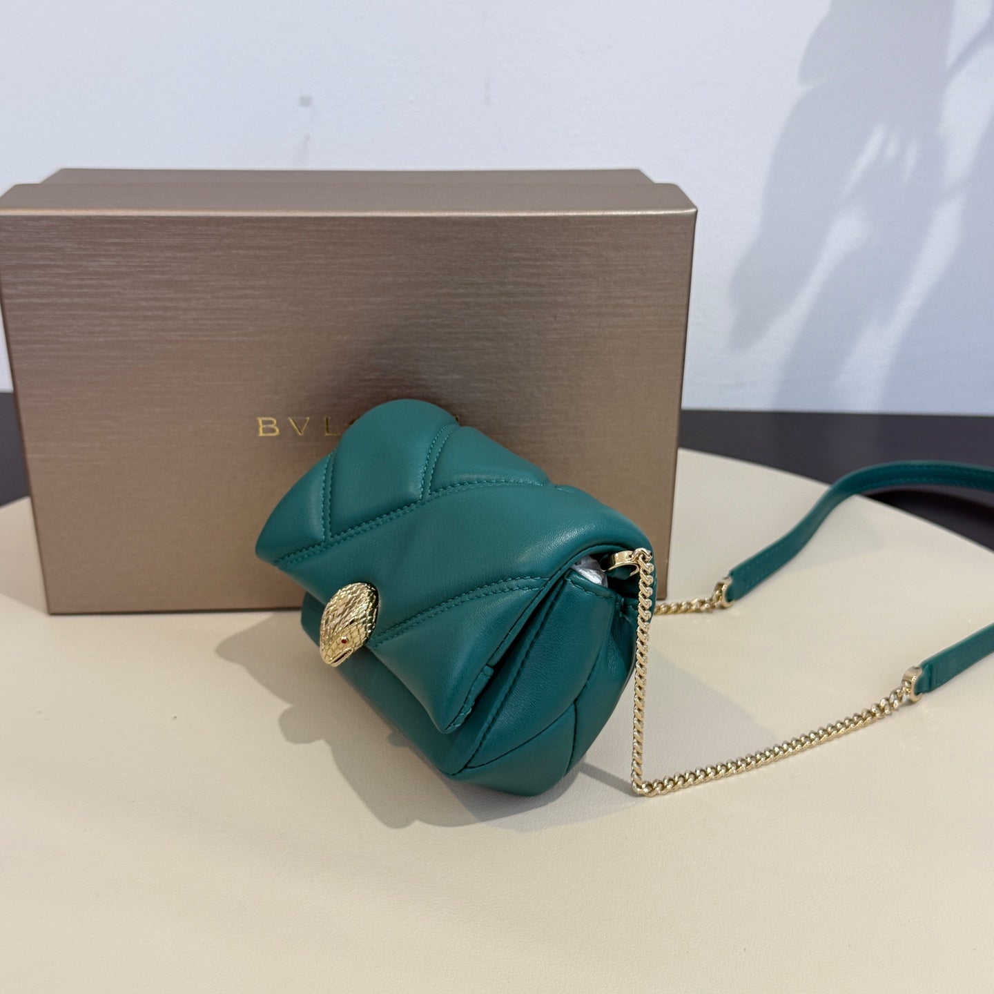 Bvlgari - Serpenti Cabochon Micro Bag - Leather - Green - (mini)