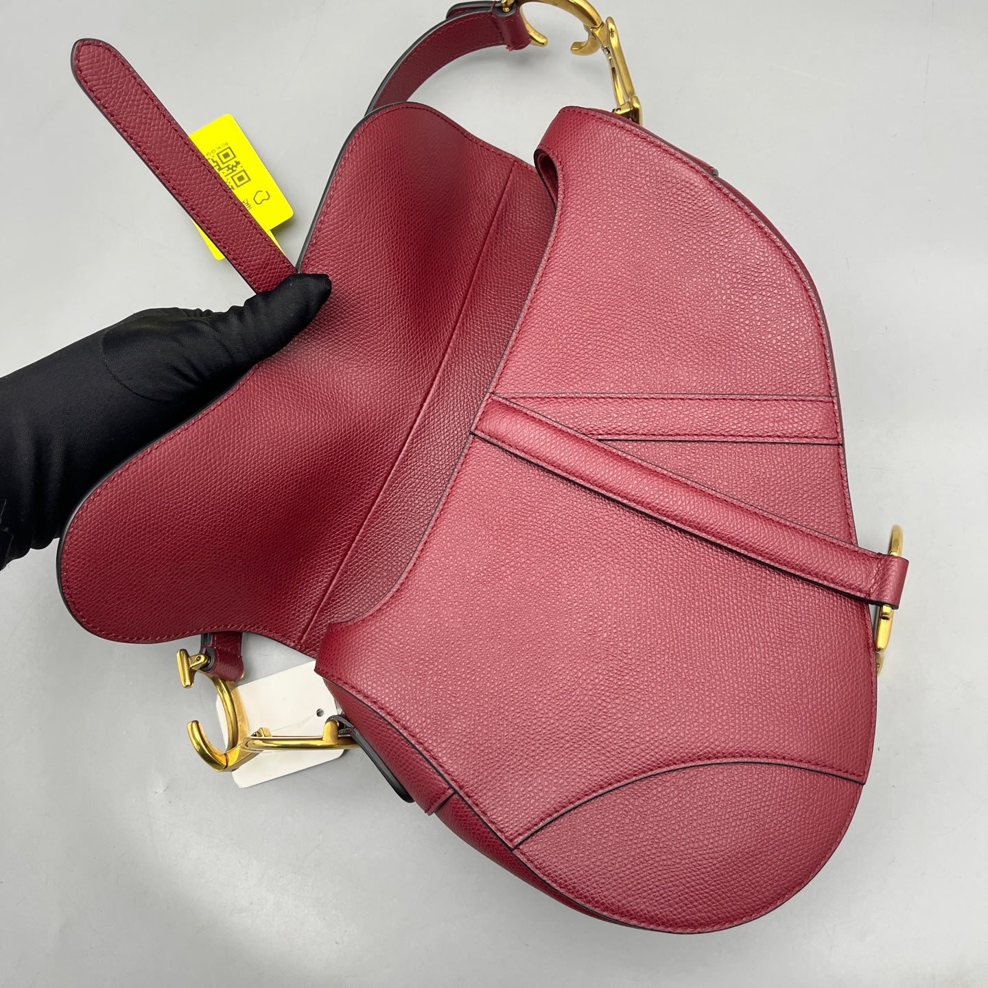 Dior - Saddle Bag - Leather - Burgundy - (medium)