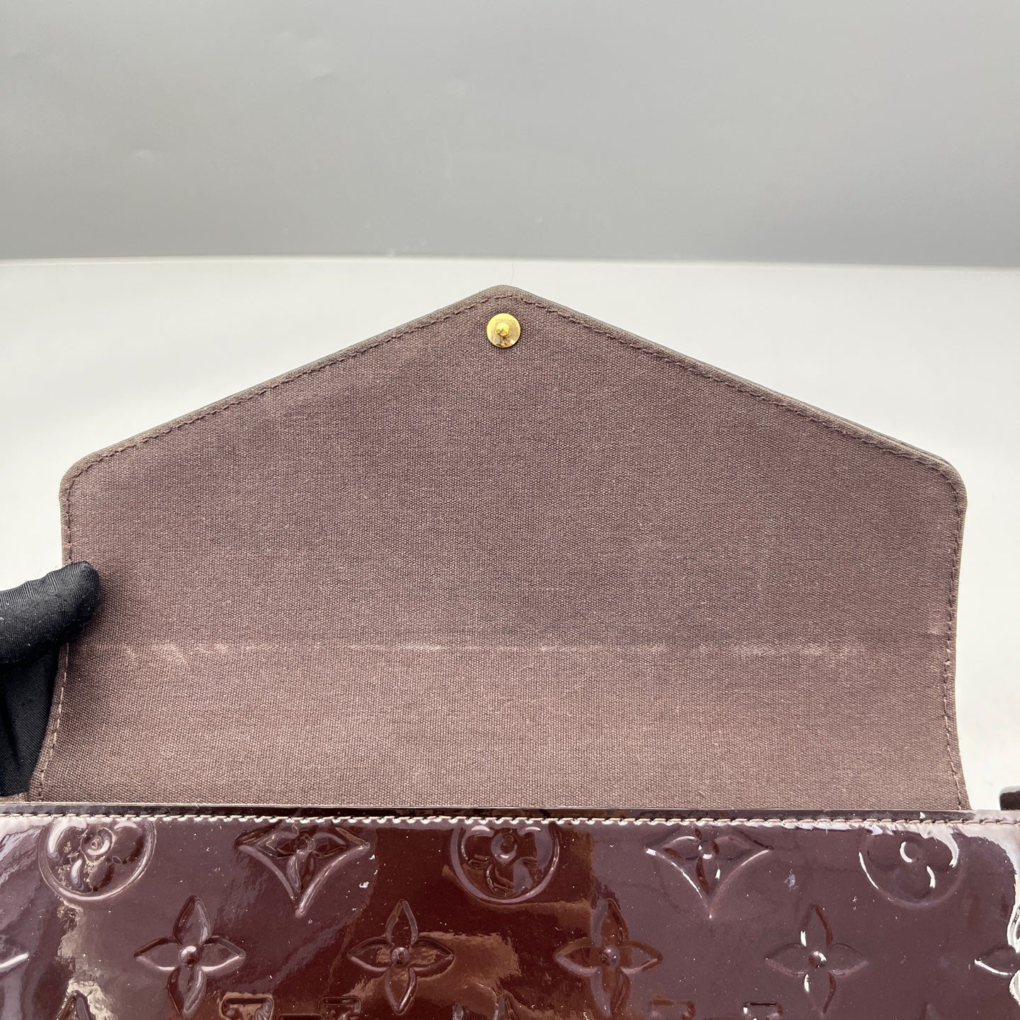 Louis Vuitton - Félicie Pochette - Monogram Vernis leather - Burgundy - (small)