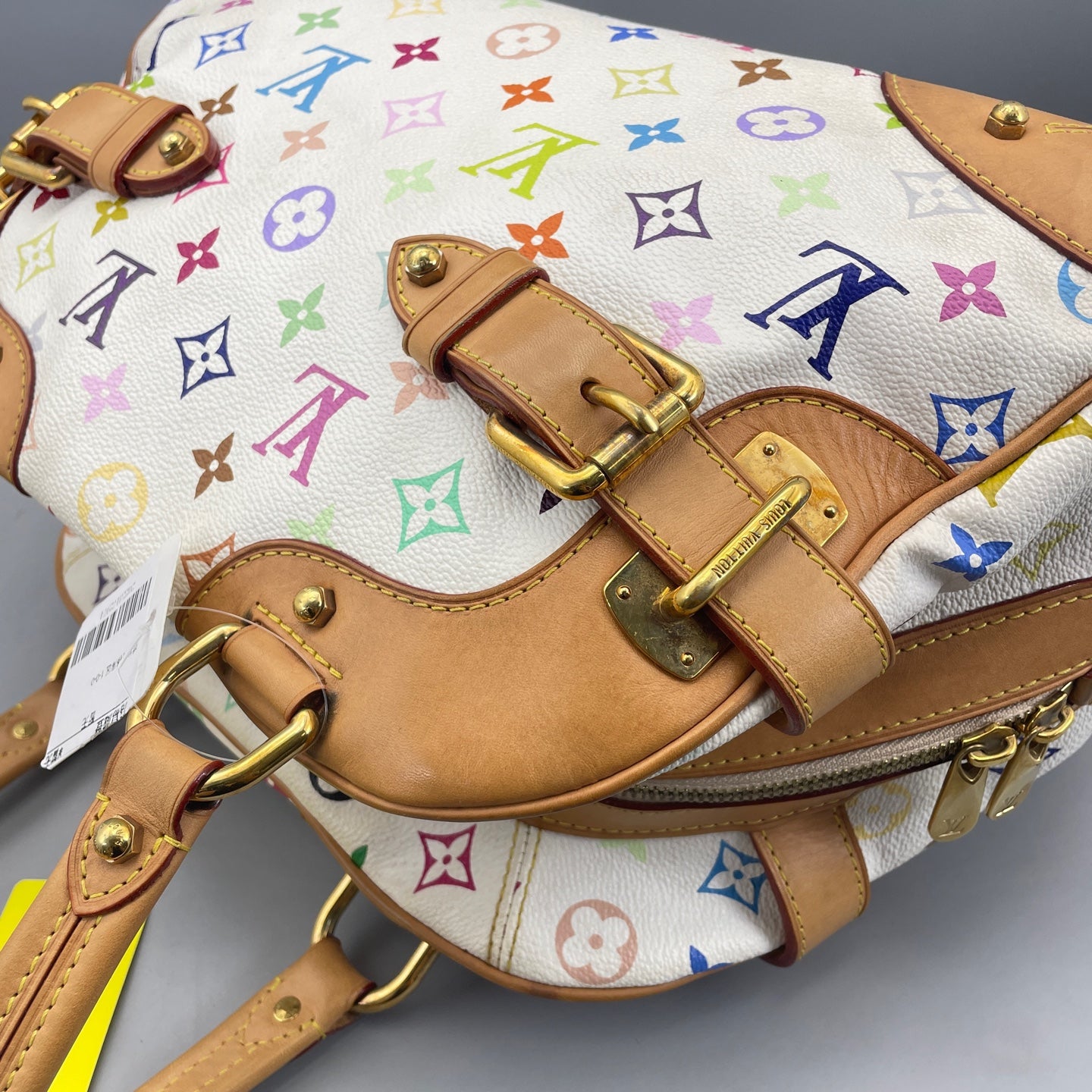 Louis Vuitton - Rita Top Handle Bag - Coated canvas and natural cowhide leather - Multicolour - (Large)