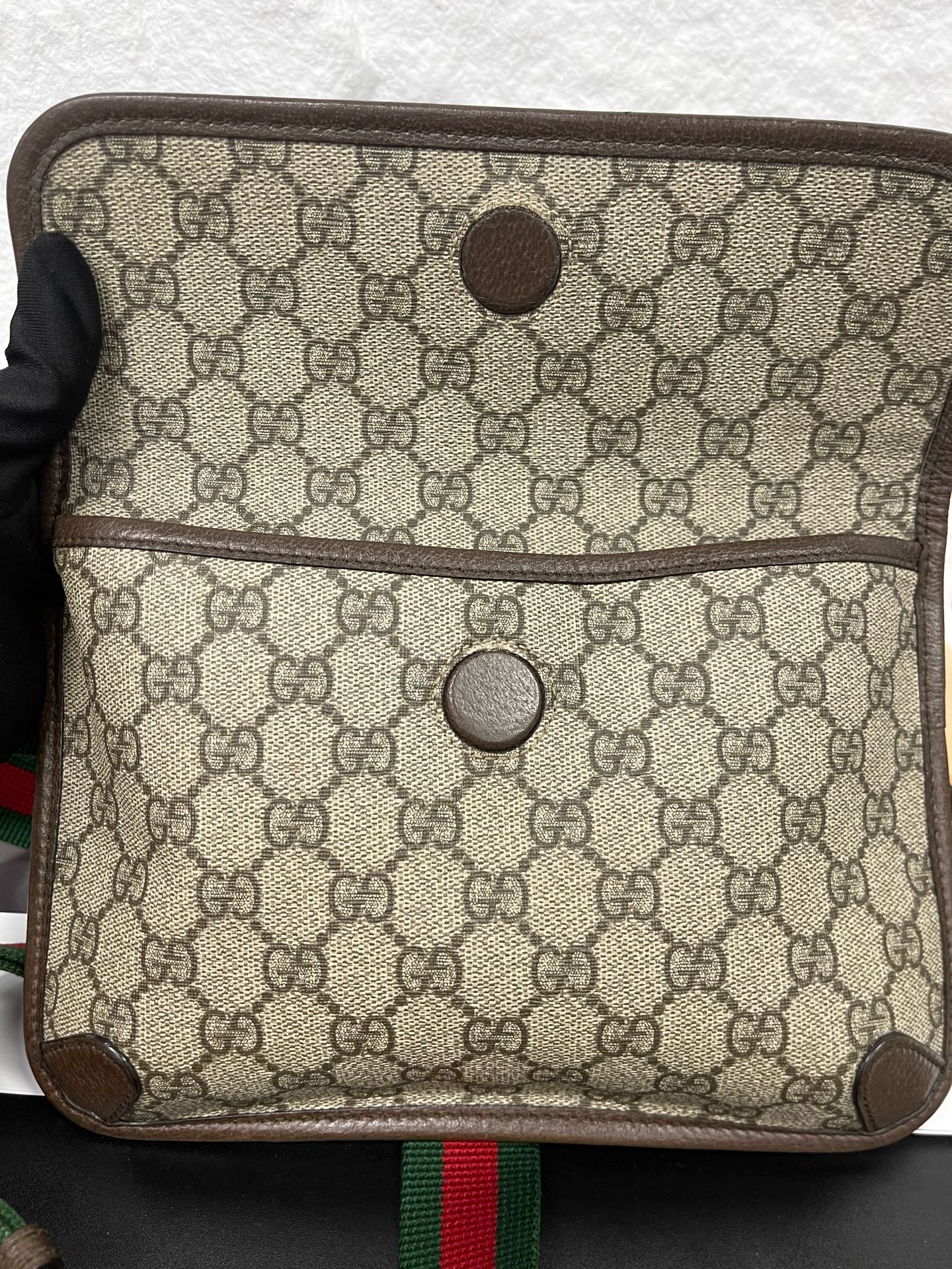Gucci - GG Supreme Tiger Head Belt Bag - Coated canvas with leather trim - Brown - (medium)
