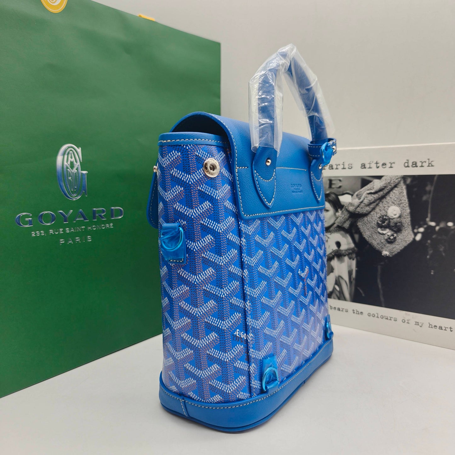 Goyard - Alpin Mini - Goyardine canvas and leather trim - Blue - (mini)