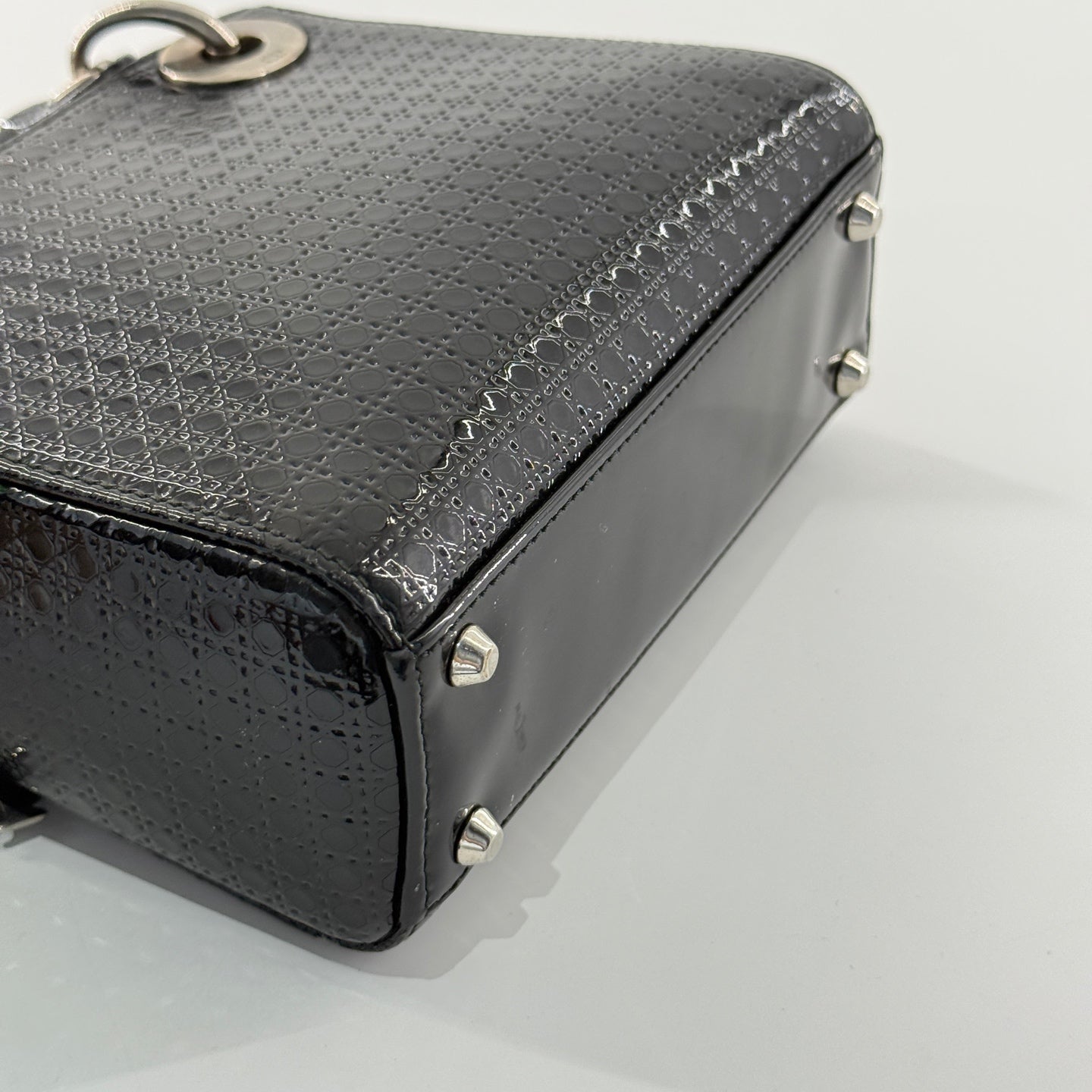 Dior - Lady Dior Mini - Patent leather - Black - (mini)