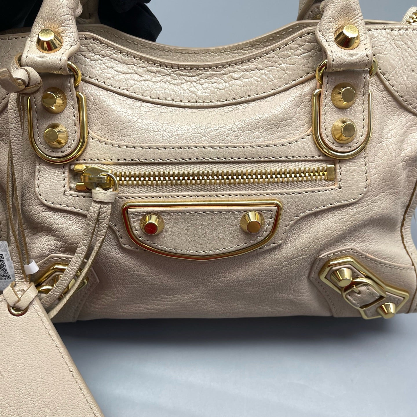 Balenciaga - Mini City - Lambskin leather - Milk Tea Beige with Gold-Tone Hardware - (mini)