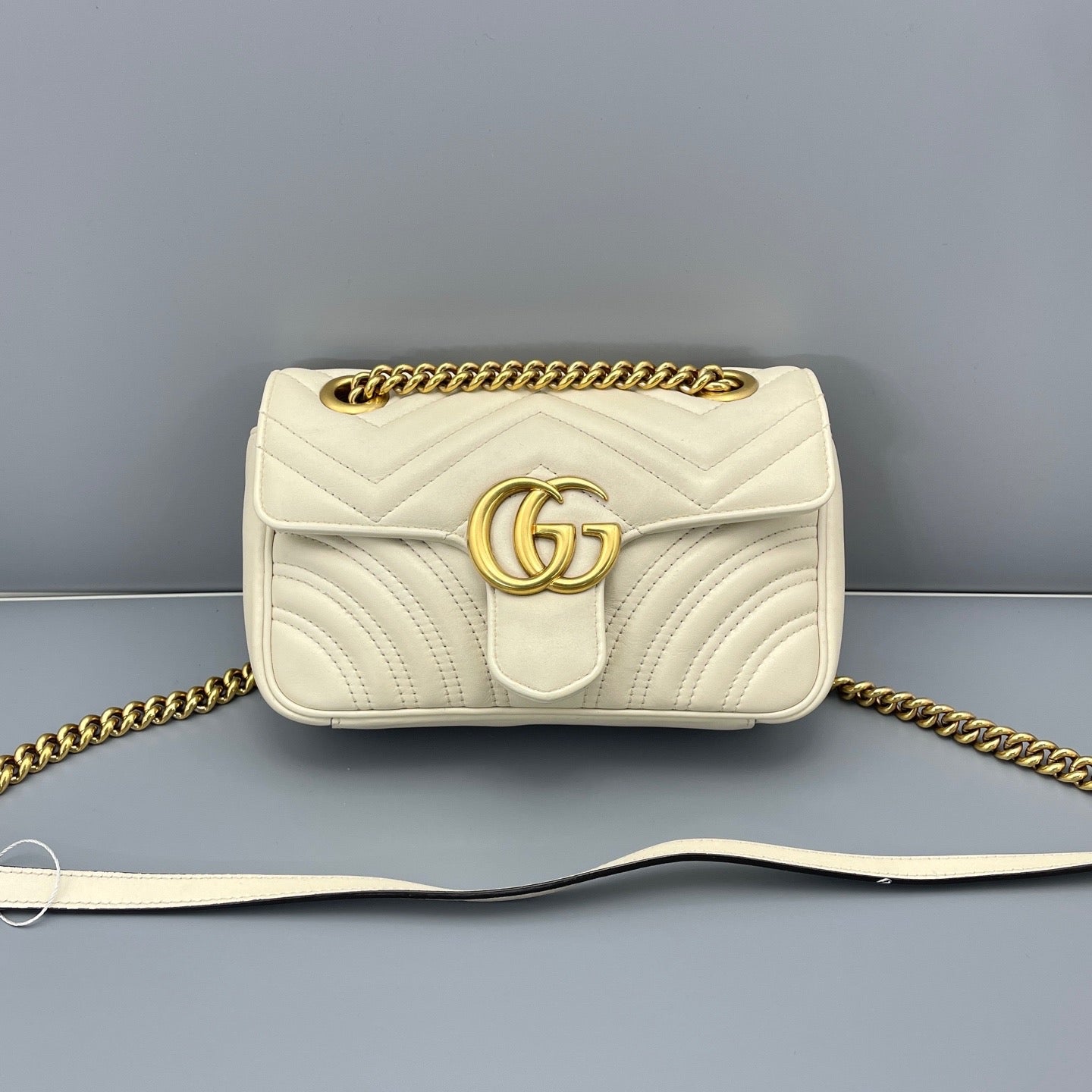 Gucci - Marmont Matelassé Mini - Leather - White - (mini)