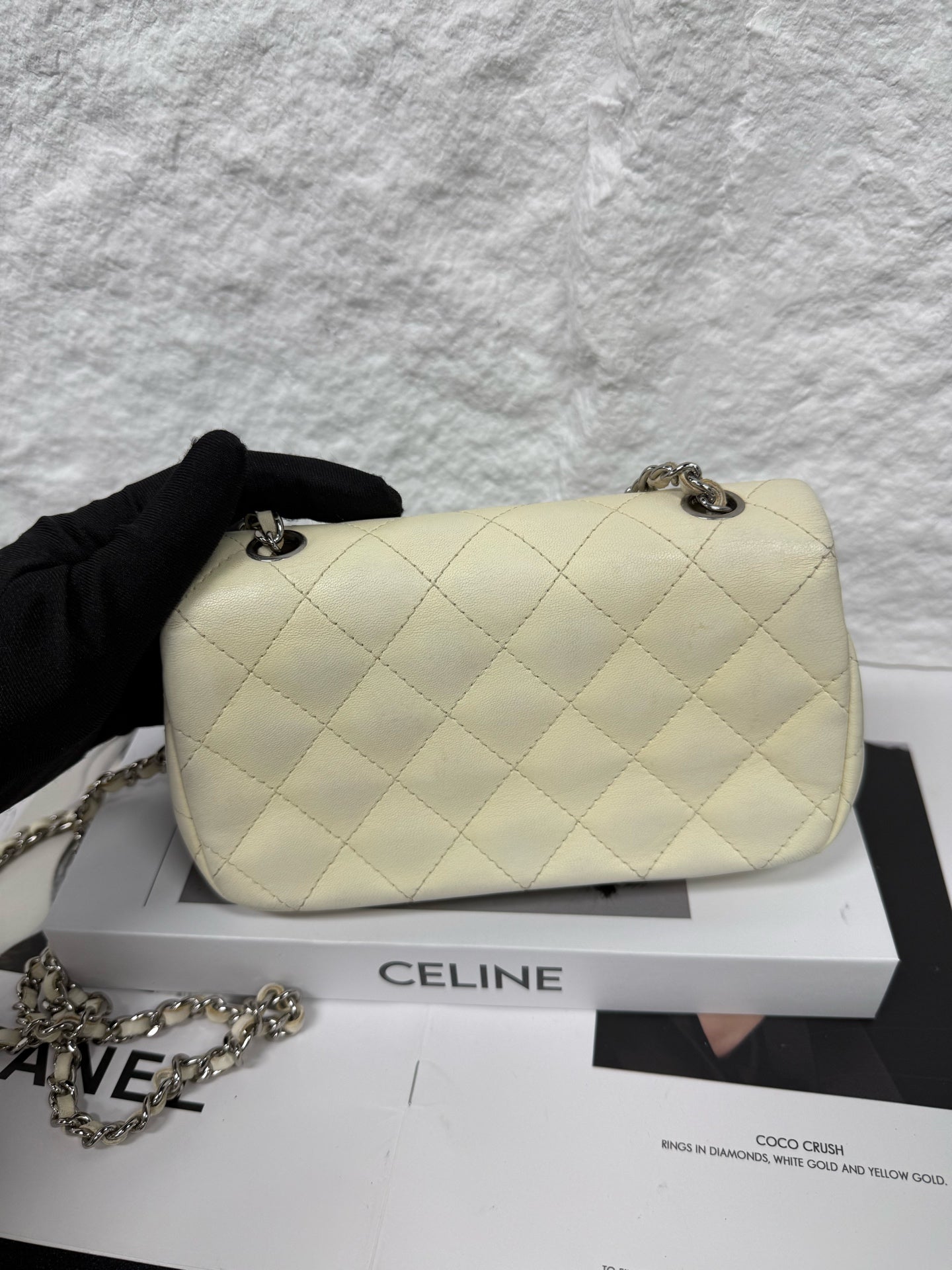 Chanel - Classic Flap Mini - Lambskin leather - Cream - (mini)