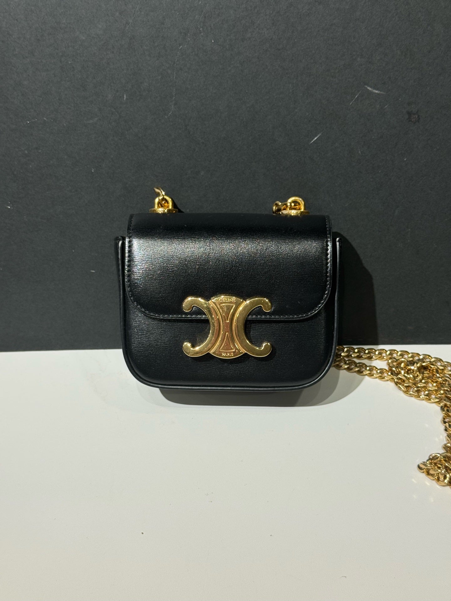 Celine - Claude - Smooth calfskin leather - Black - (mini)