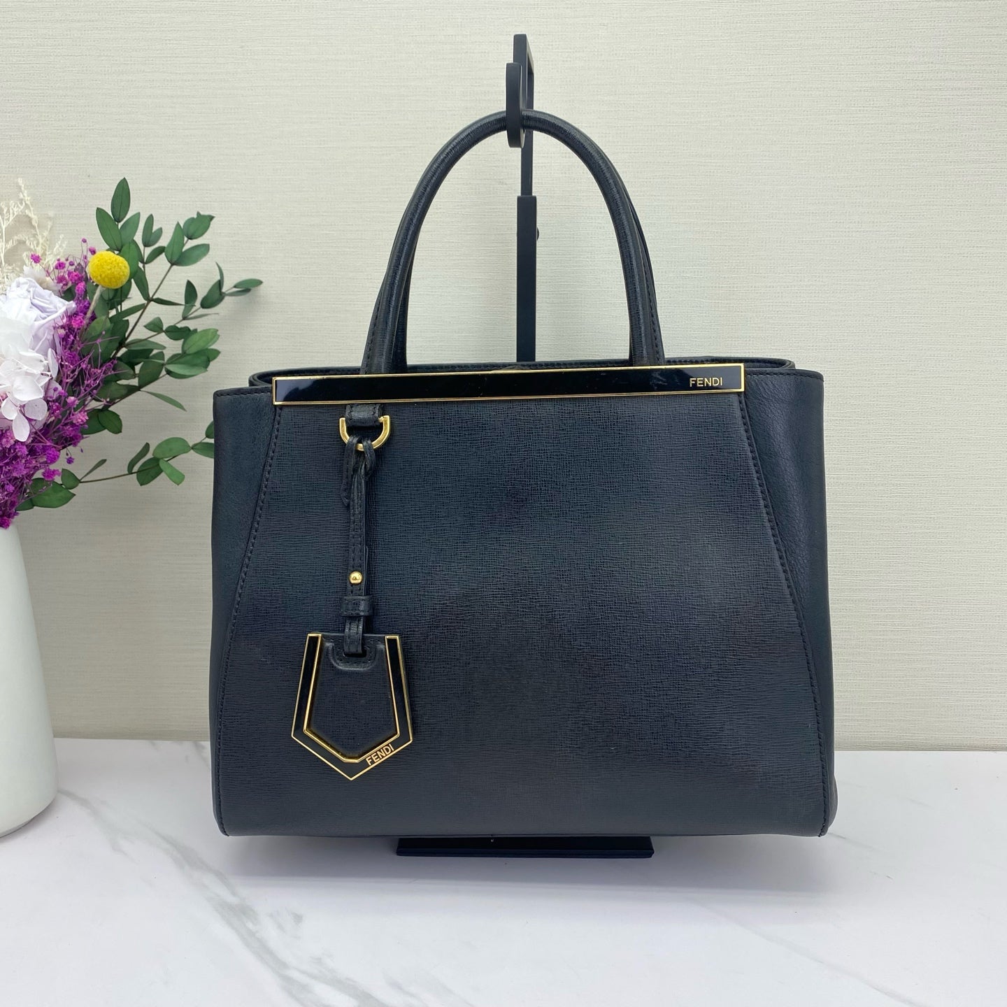Fendi - 2Jours - Leather - Black - (small)