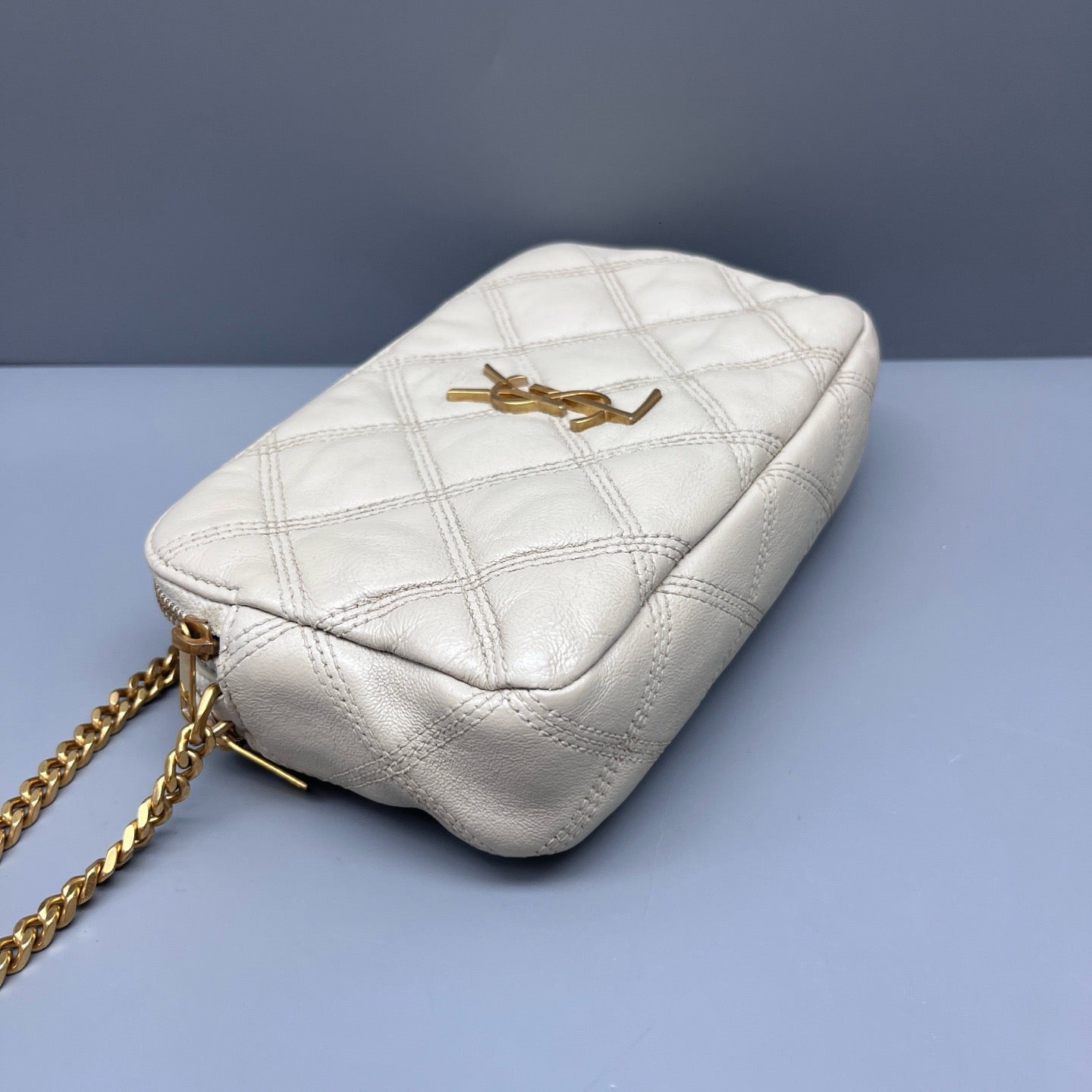 Saint Laurent - Becky Chain Bag - Leather - White - (mini)