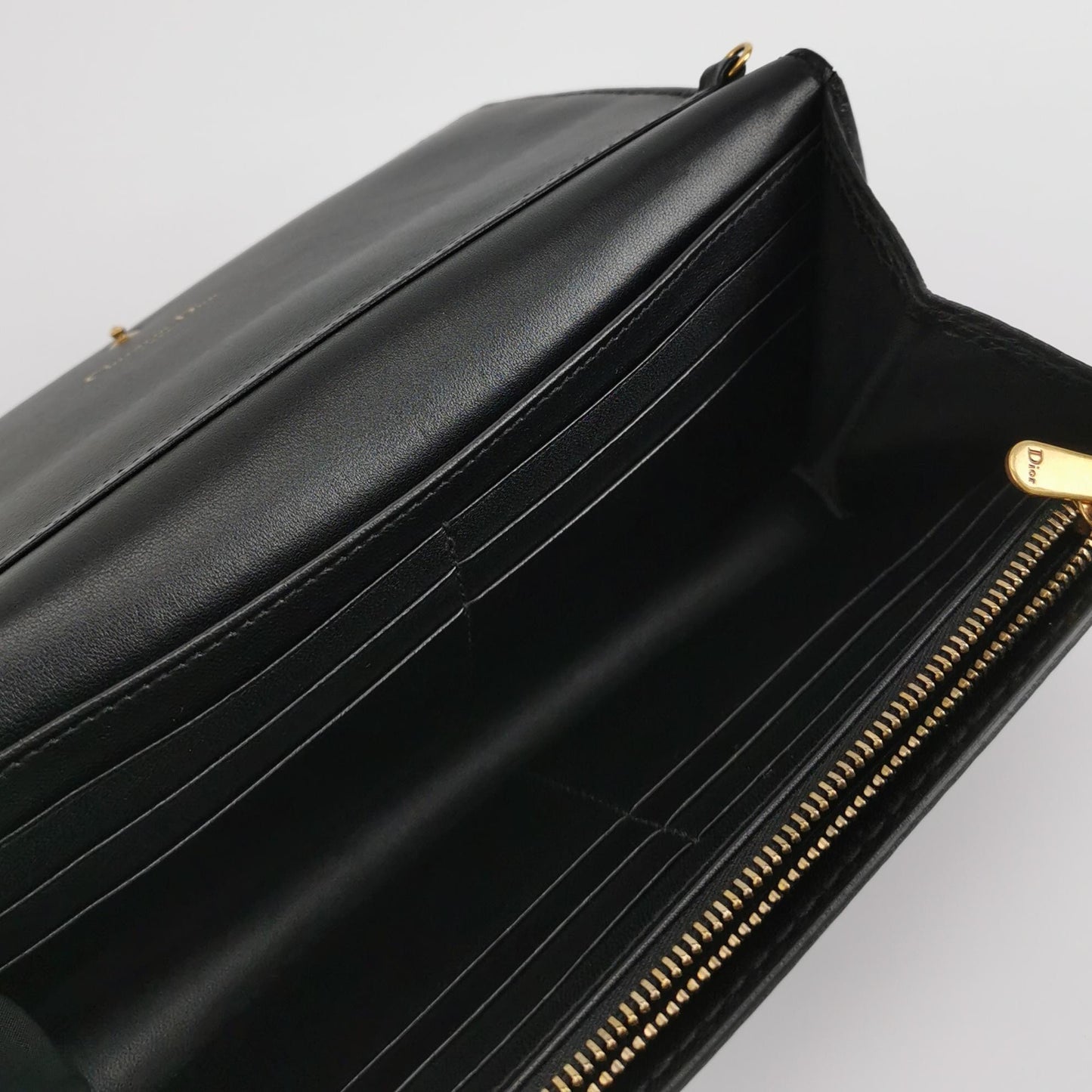 Dior - J'adior Wallet on Chain - Leather - Black - (mini)