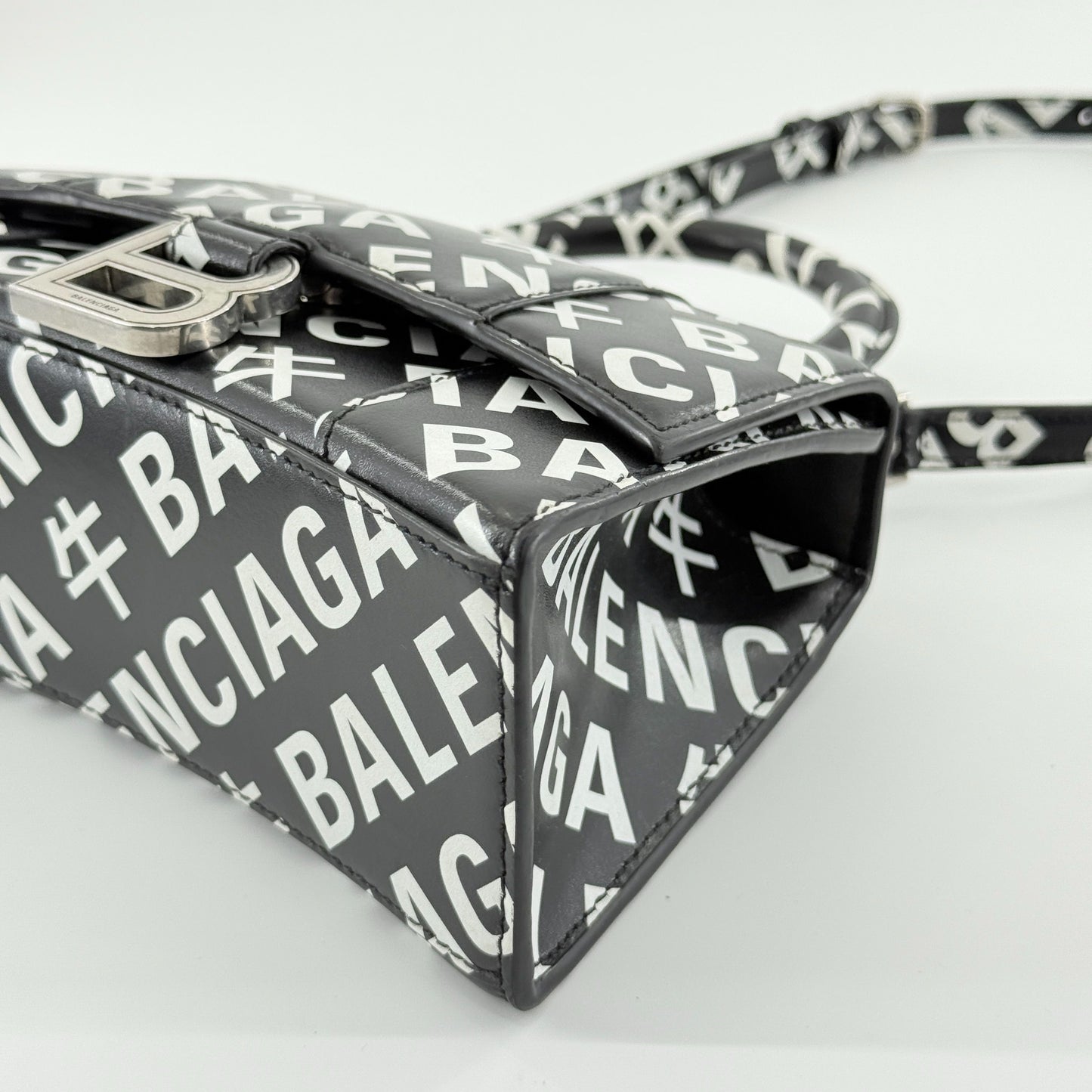 Balenciaga - Hourglass XS Year of the Ox Limited Edition - Leather - Black and White - (mini)