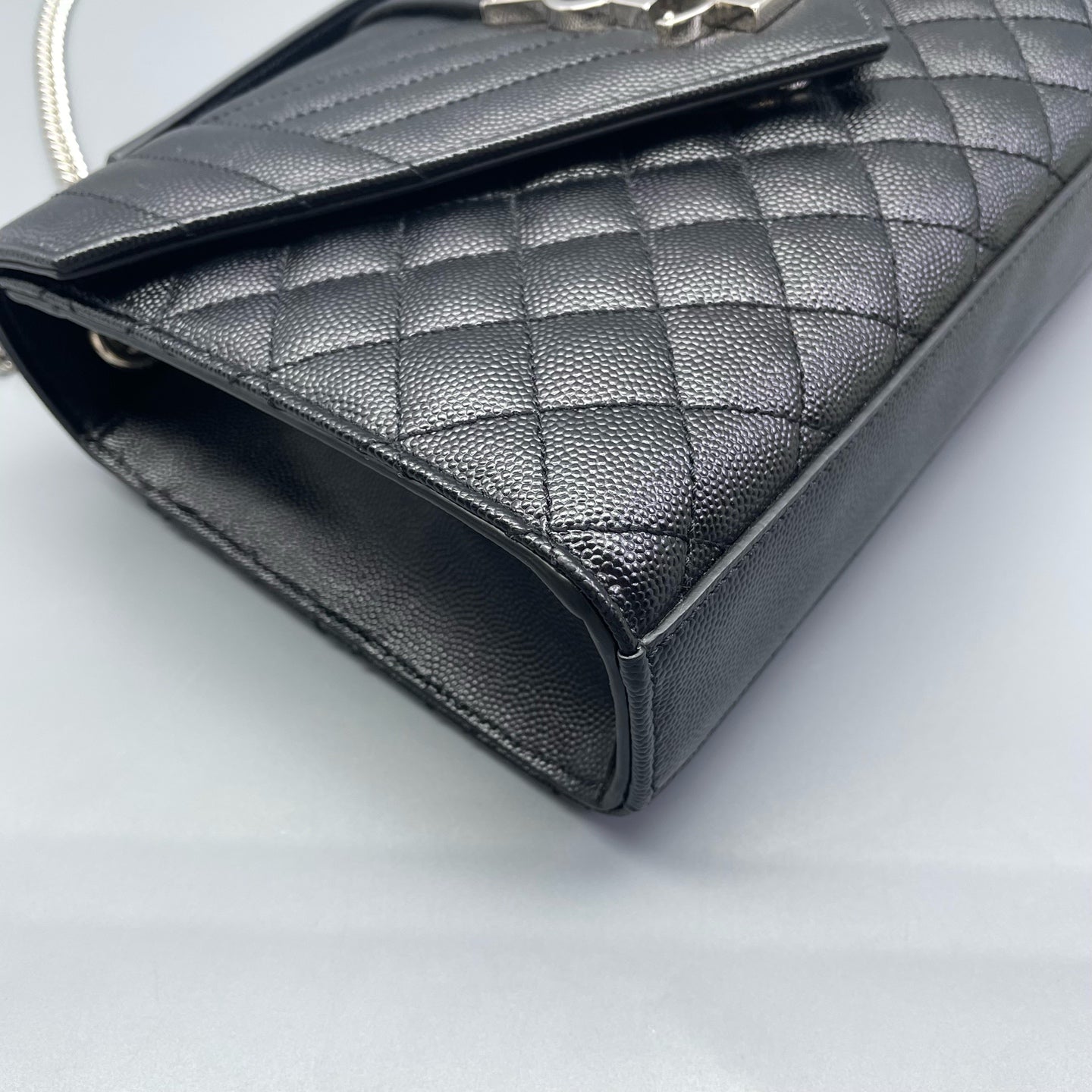 Saint Laurent - Envelope Medium Chain Bag - Leather - Black - (medium)