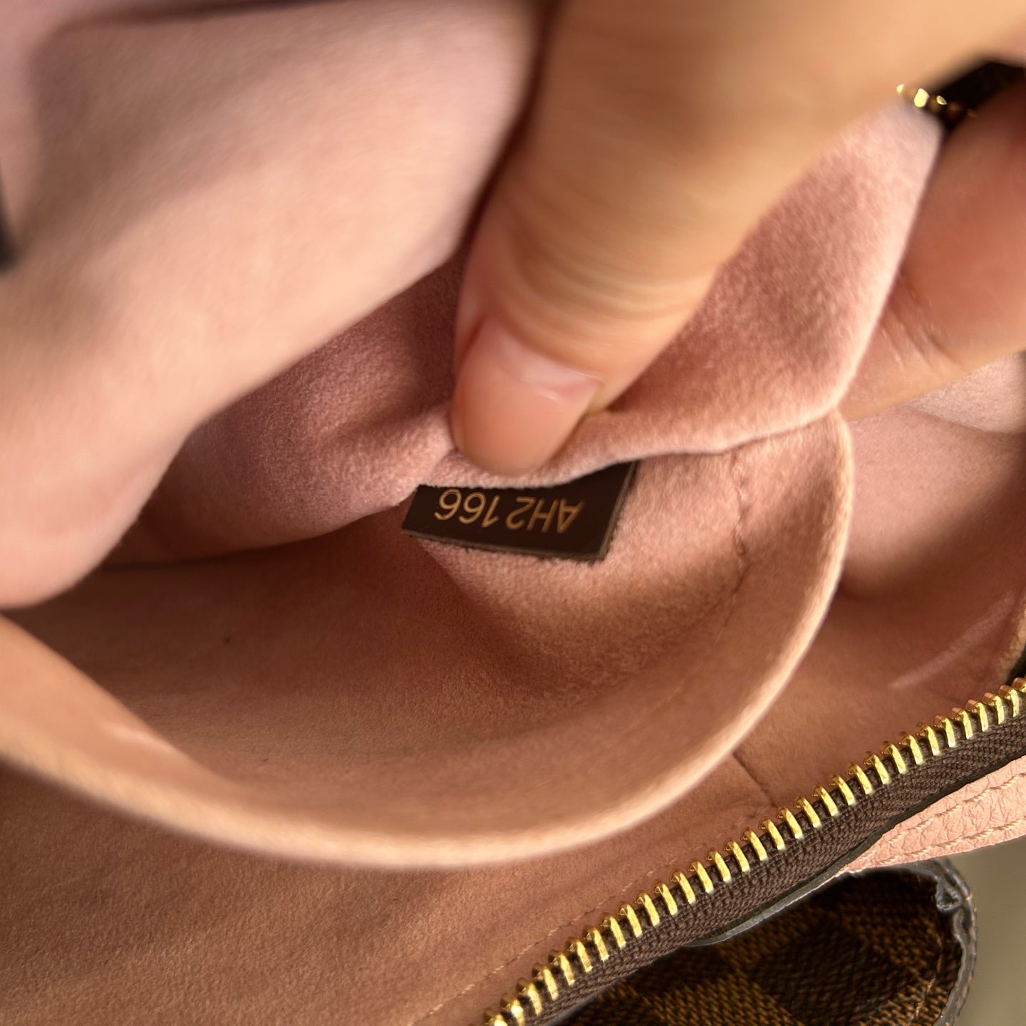 Louis Vuitton - Normandy - Damier Ebene canvas with Taurillon leather - Brown and Pink - (Medium)