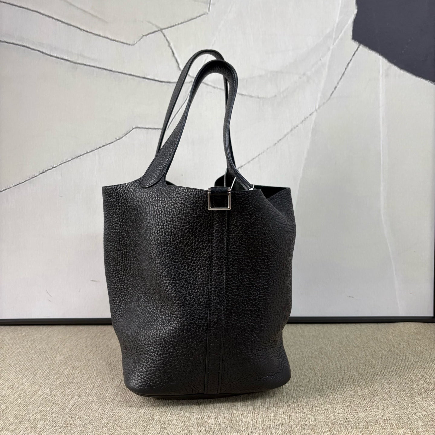 Hermès - Picotin Lock 22 - Togo leather - Black - (Medium)