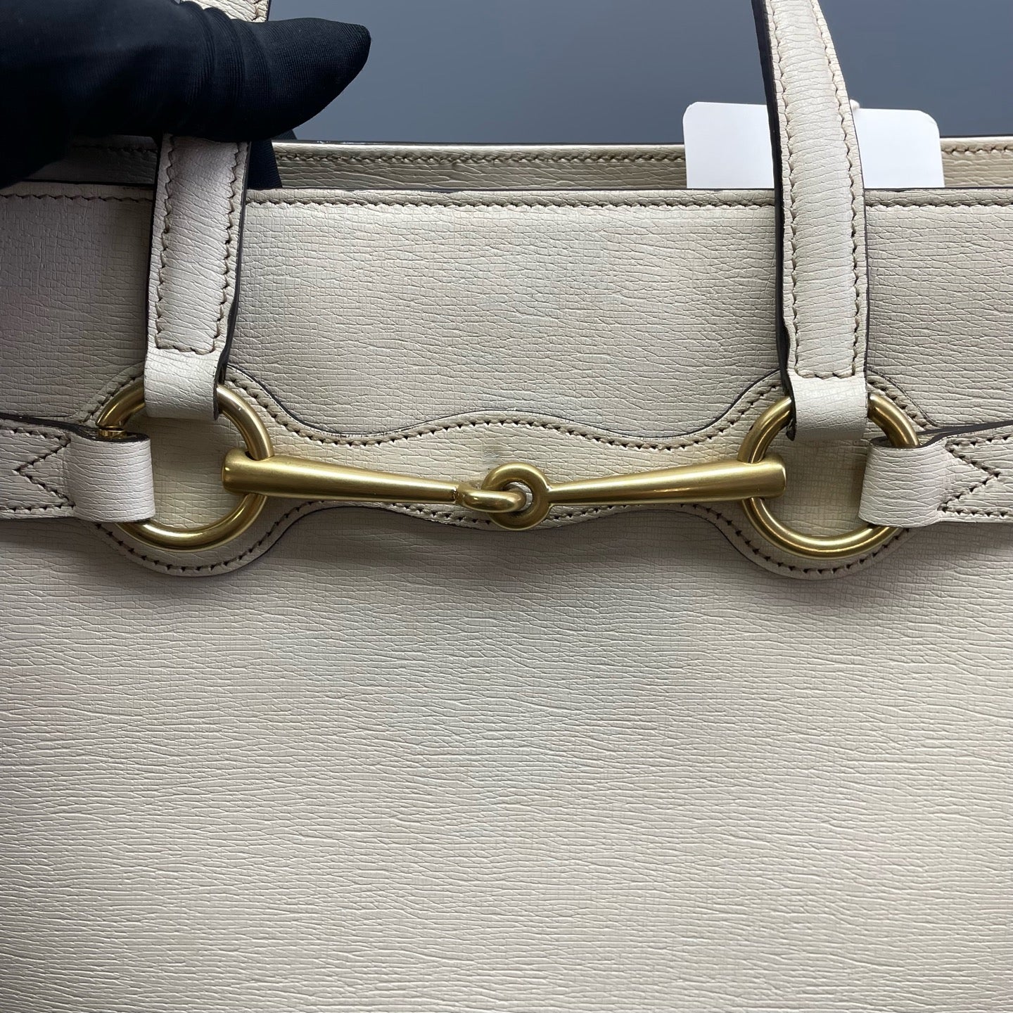 Gucci - 1955 Horsebit Handbag - Leather - White - (Medium)