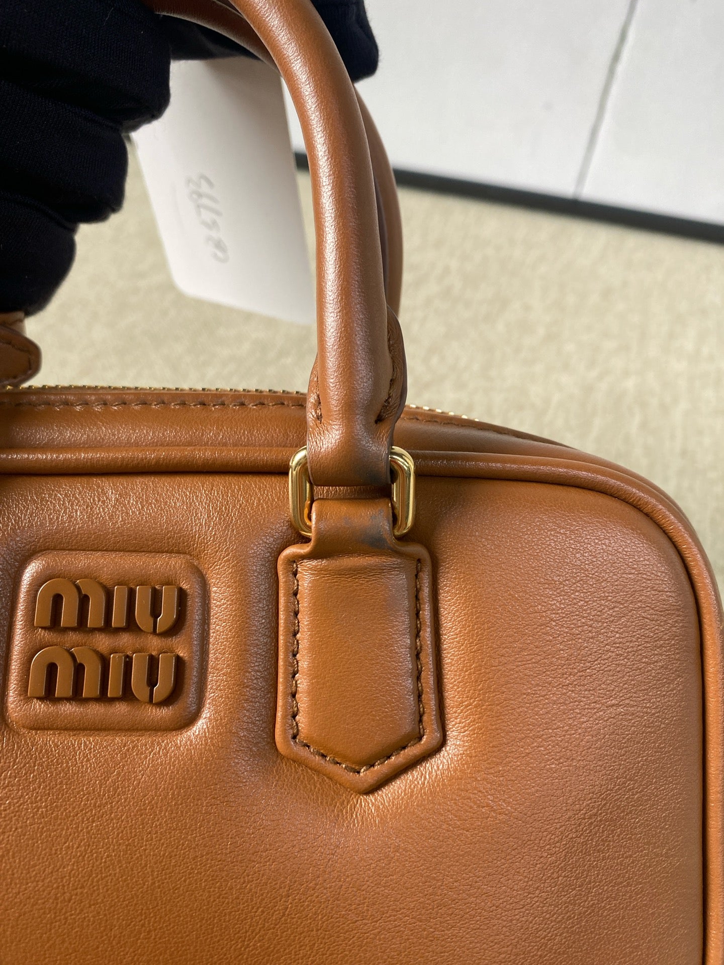Miu Miu - Arcadie Bowling Bag - Leather - Brown - (mini)