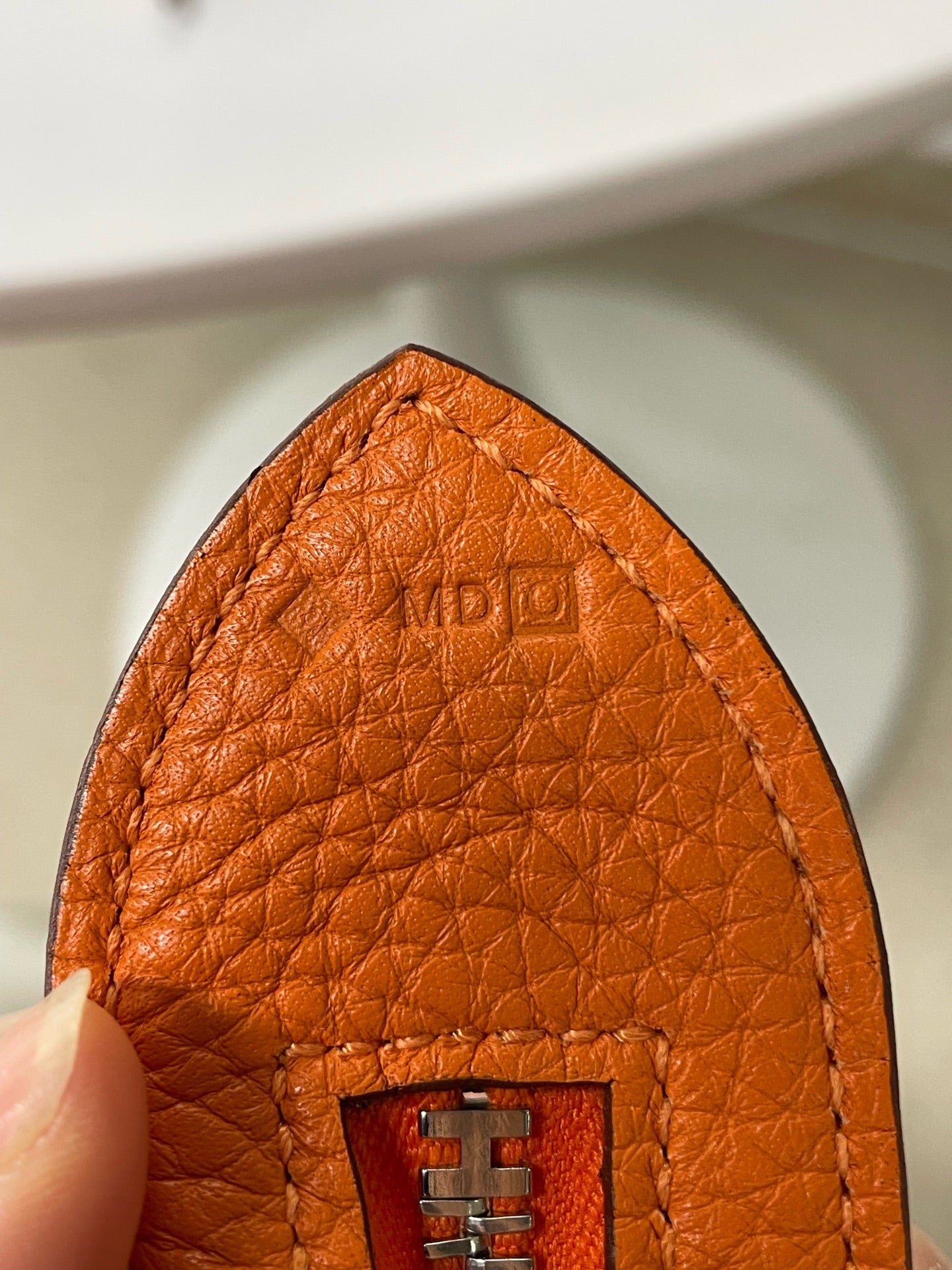 Hermès - Altas - Pebbled leather - Orange - (Large)