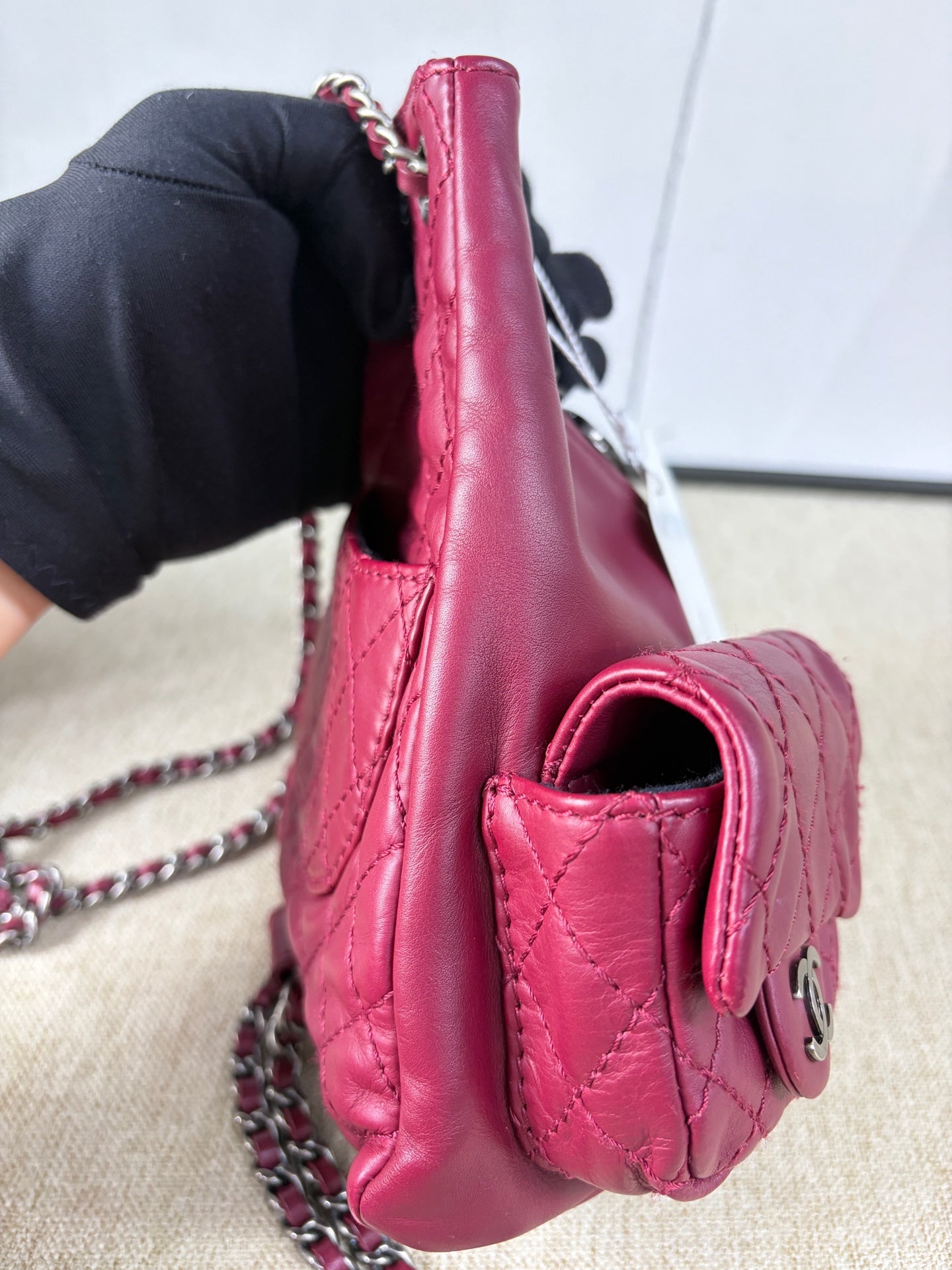 Chanel - Mini Frog Backpack - Calfskin leather - Purple - (mini)