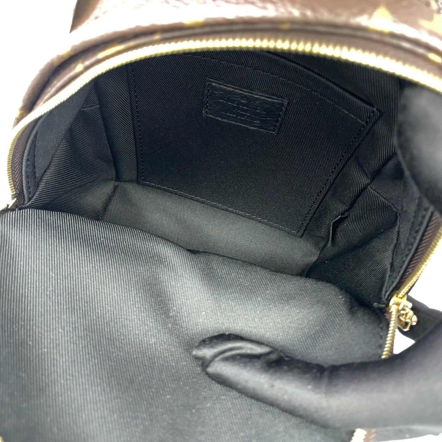 Louis Vuitton - Palm Springs Mini Backpack - Monogram coated canvas with leather trim - Brown - (mini)