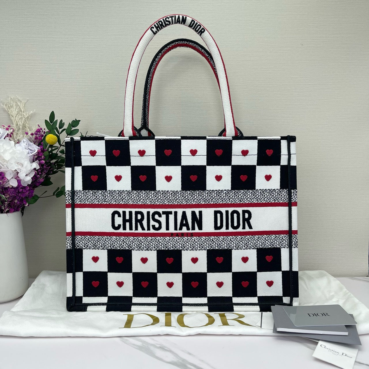 Dior - Book Tote - Embroidered canvas - Multicolour - (Medium)