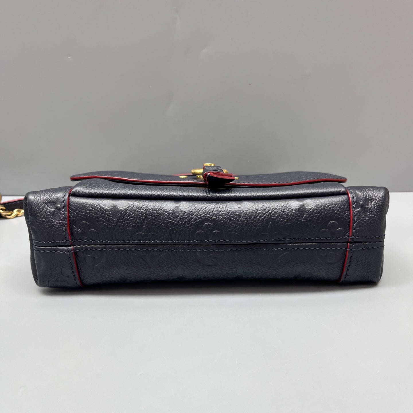 Louis Vuitton - Blanche BB Messenger Bag - Monogram Empreinte leather - Navy with Red Glazing - (mini)