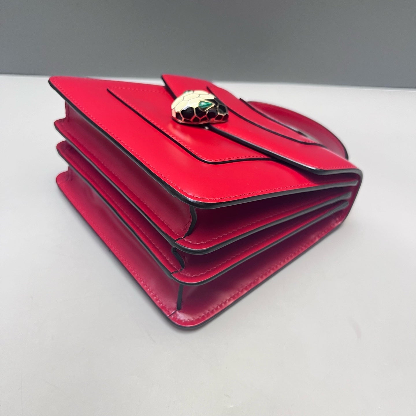 Bvlgari - Serpenti Forever Accordion Bag - Leather - Red - (mini)