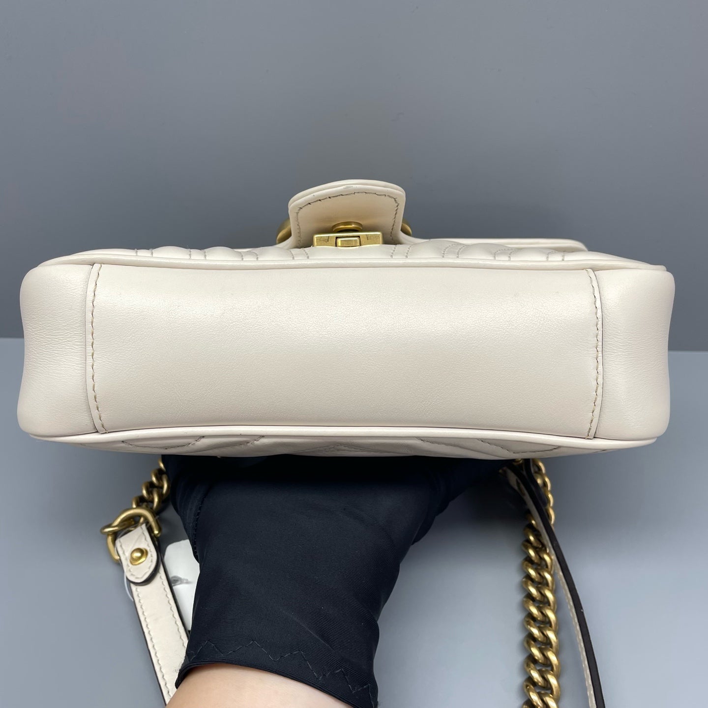 Gucci - Marmont Matelassé Mini Bag - Leather - White - (Mini)