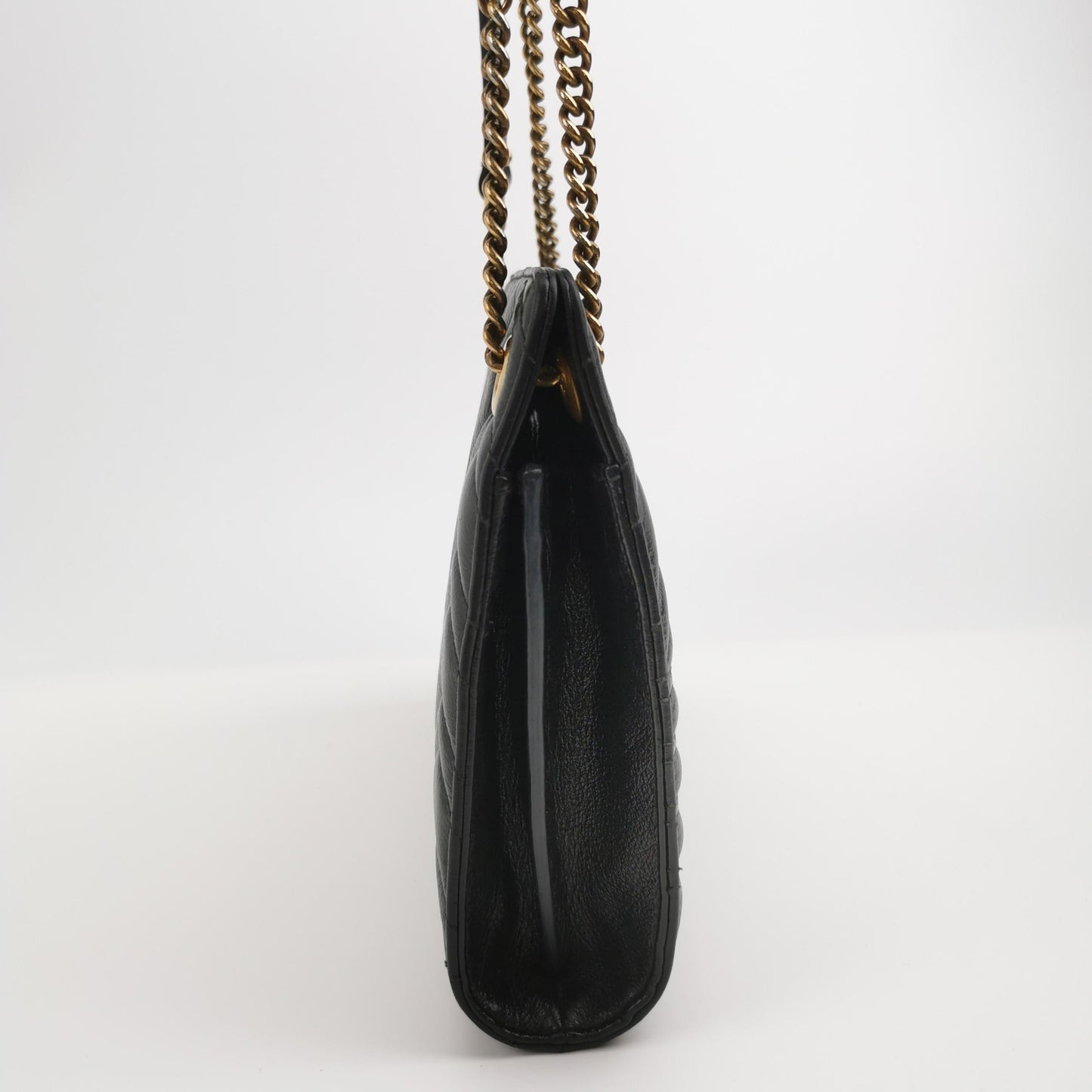 Gucci - GG Marmont Matelassé Flap Bag - Leather - Black - (medium)