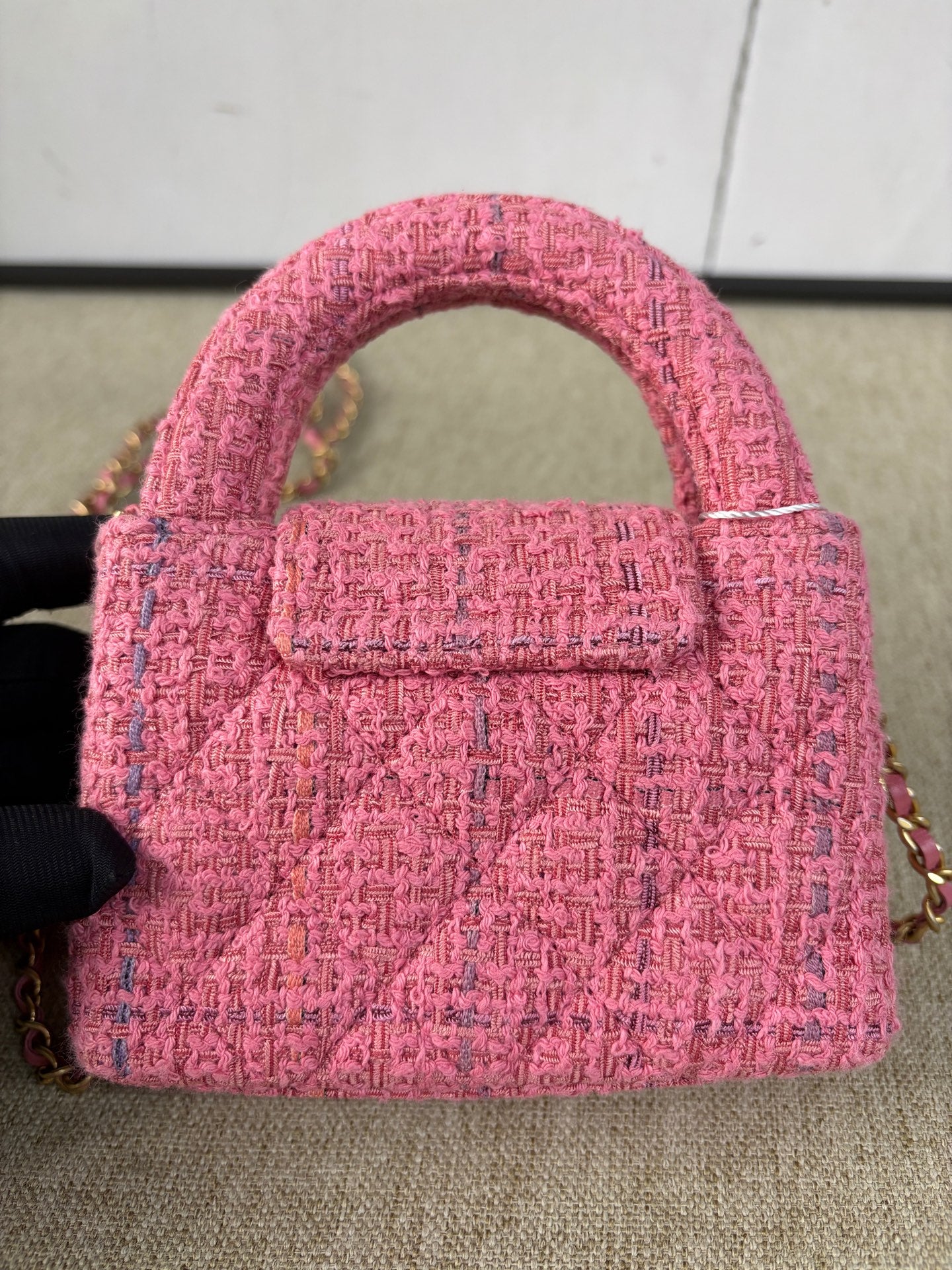 Chanel - Mini Kelly - Tweed - Pink - (mini)