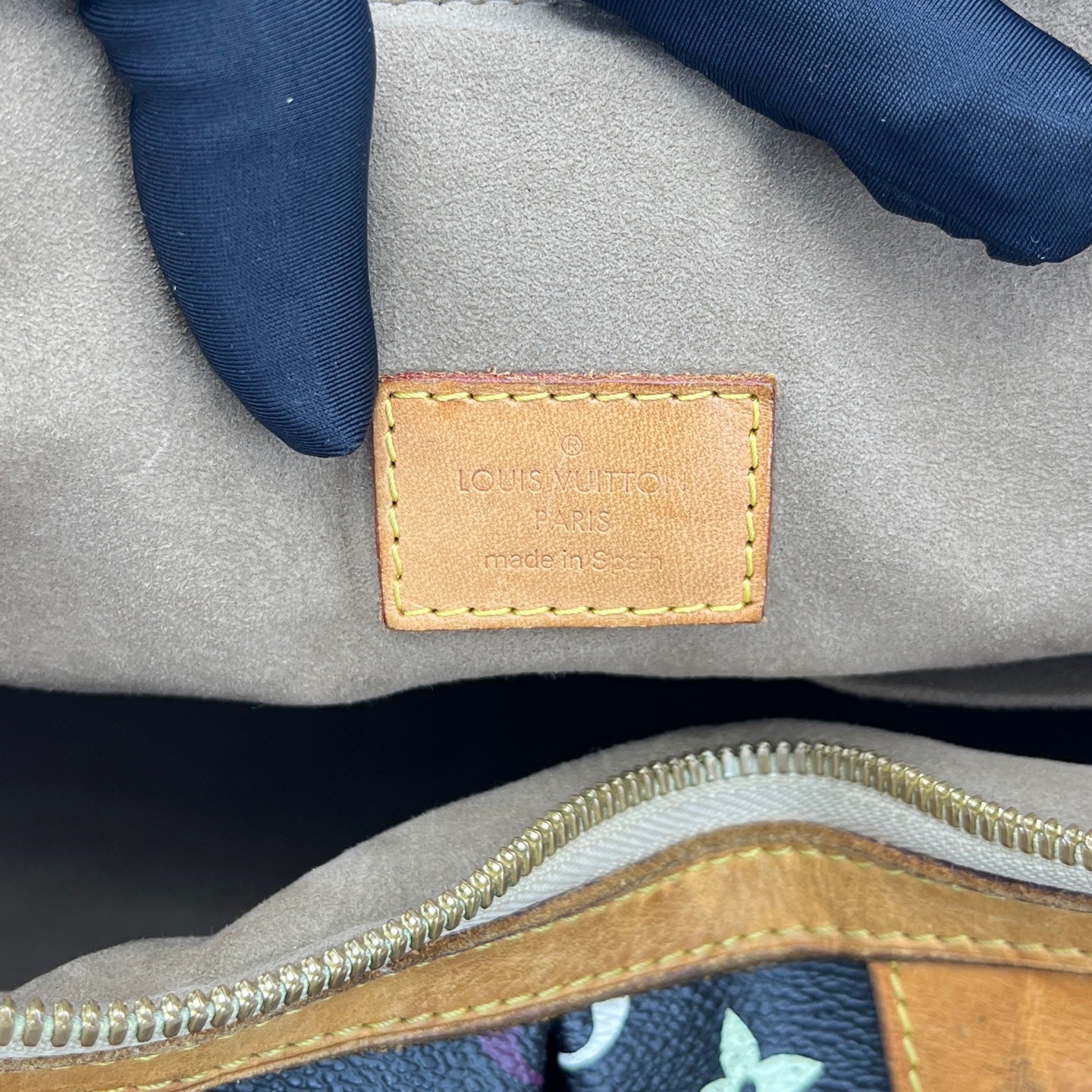 Louis Vuitton - Speedy Multicolour Rivets 40 - Monogram Multicolour canvas with Vachetta leather trim - Black Multicolour with natural tan Vachetta - (large)