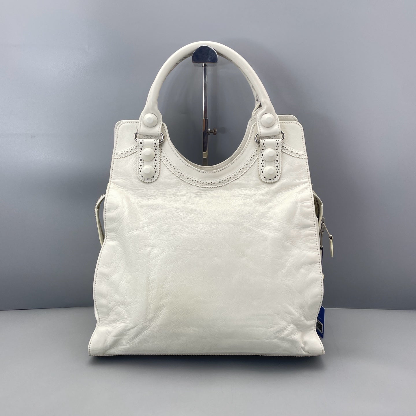 Balenciaga - Motorcycle Bag - Lambskin leather - White - (Large)