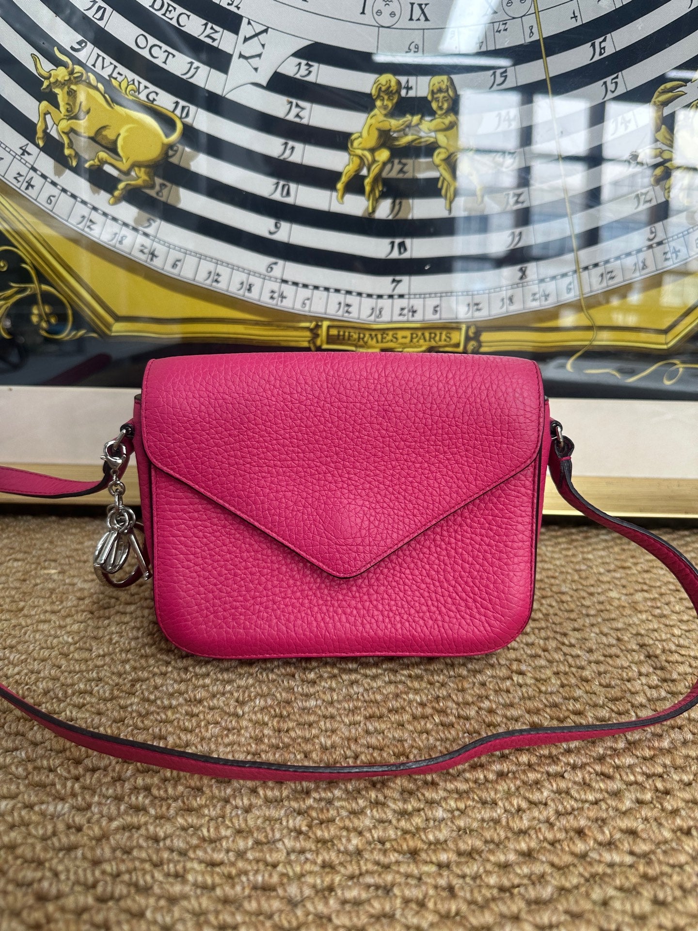 Dior - Small Crossbody Bag - Leather - Pink - (mini)