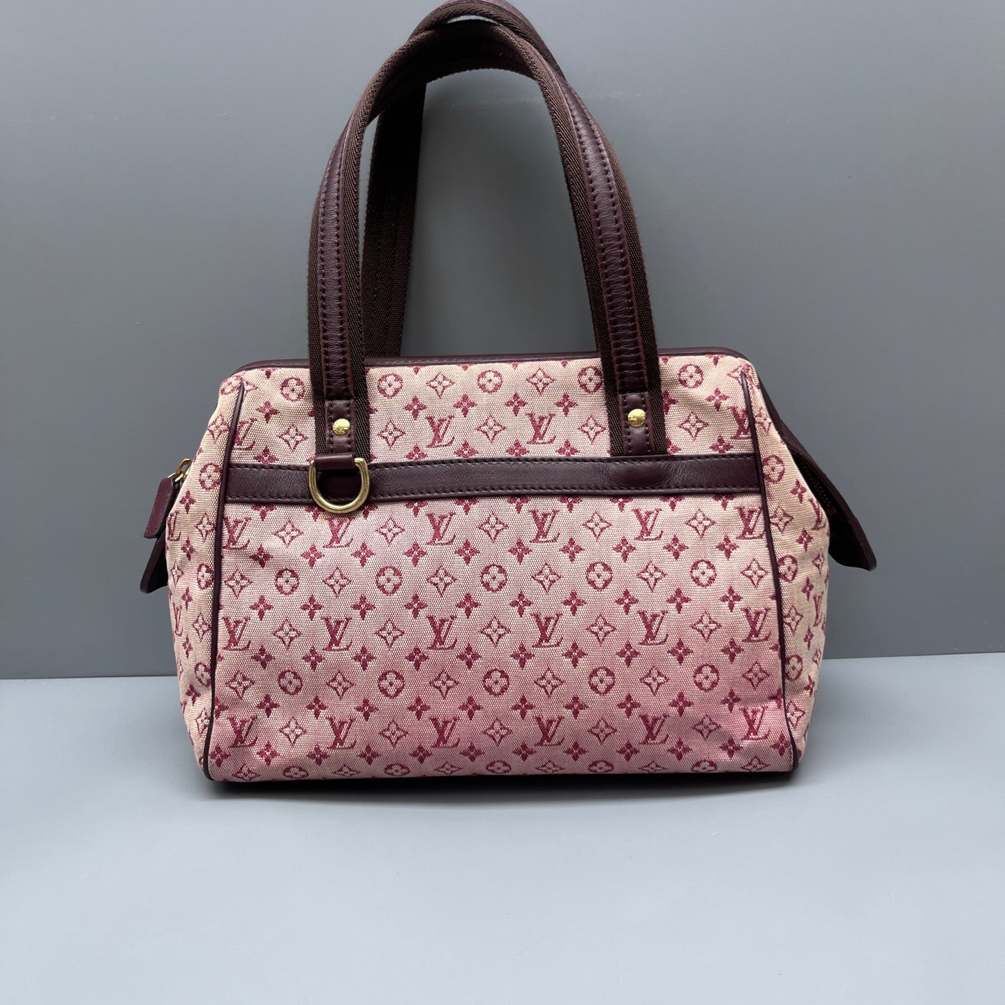 Louis Vuitton - Monogram Denim Boston Handbag - Denim canvas with leather trim - Multicolour - (small)