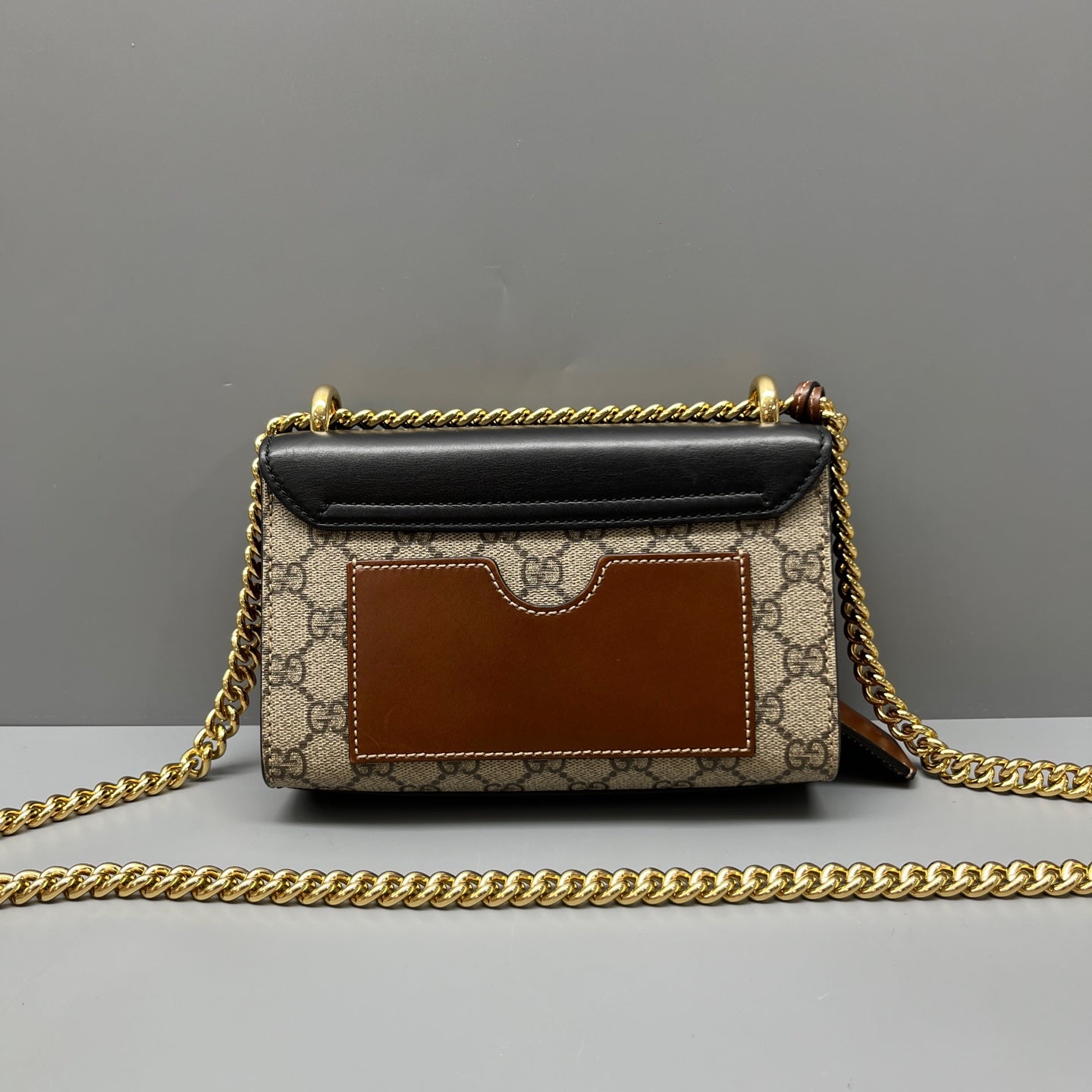 Gucci - Padlock Chain Bag - GG Supreme canvas with leather trim - Multicolour - (mini)