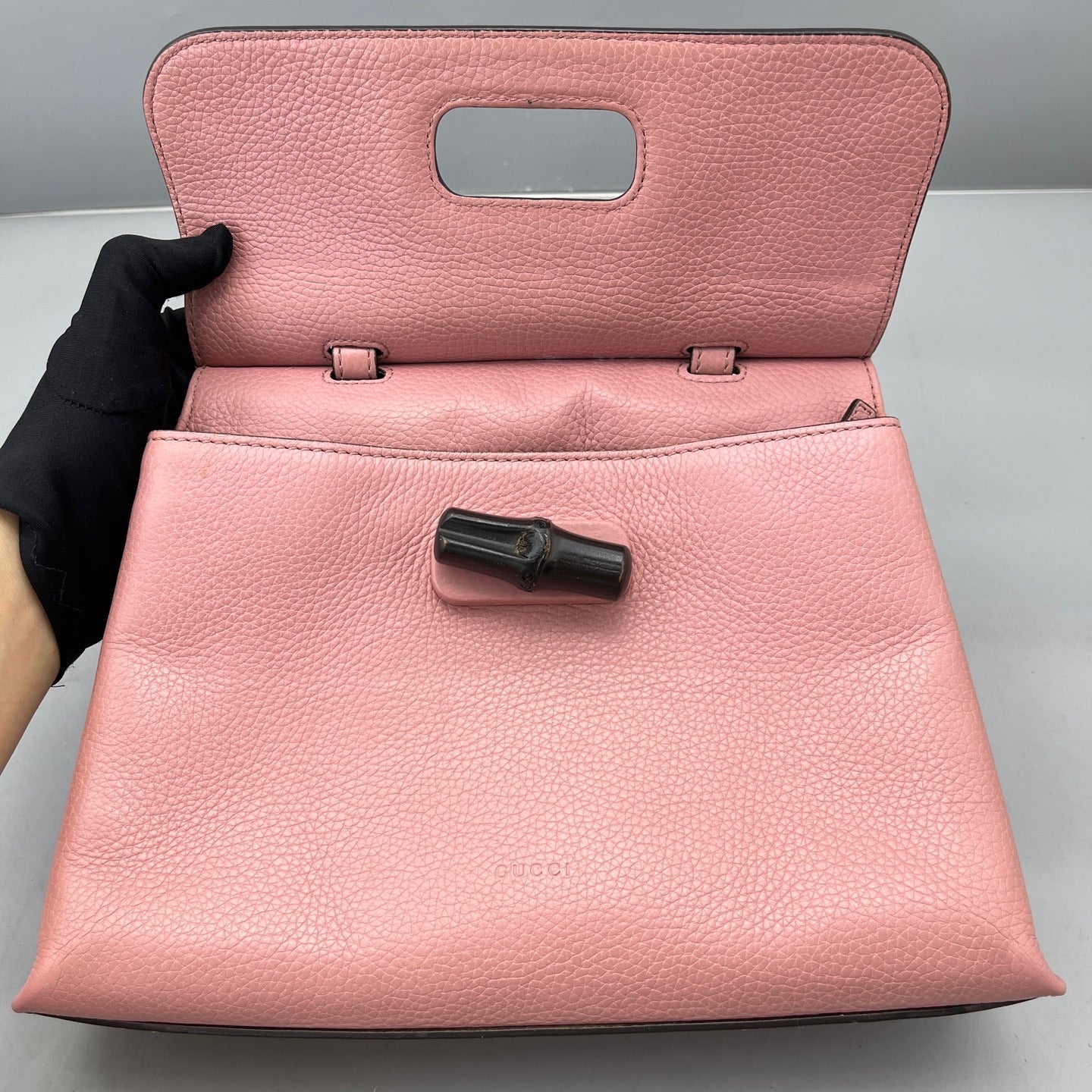 Gucci - Bamboo Top Handle Bag - Leather - Pink - (medium)