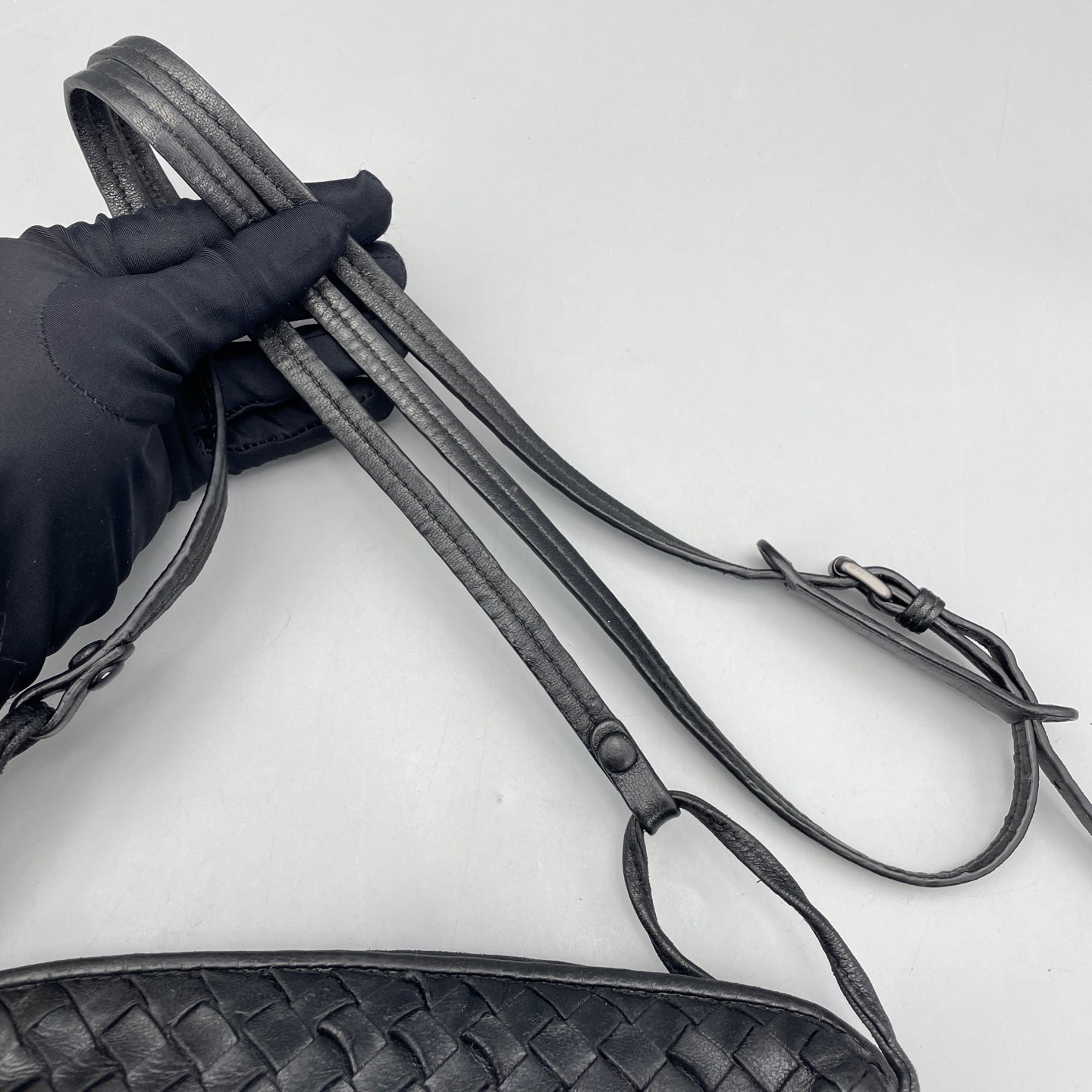 Bottega Veneta - Intrecciato Camera Bag - Leather - Black - (small)