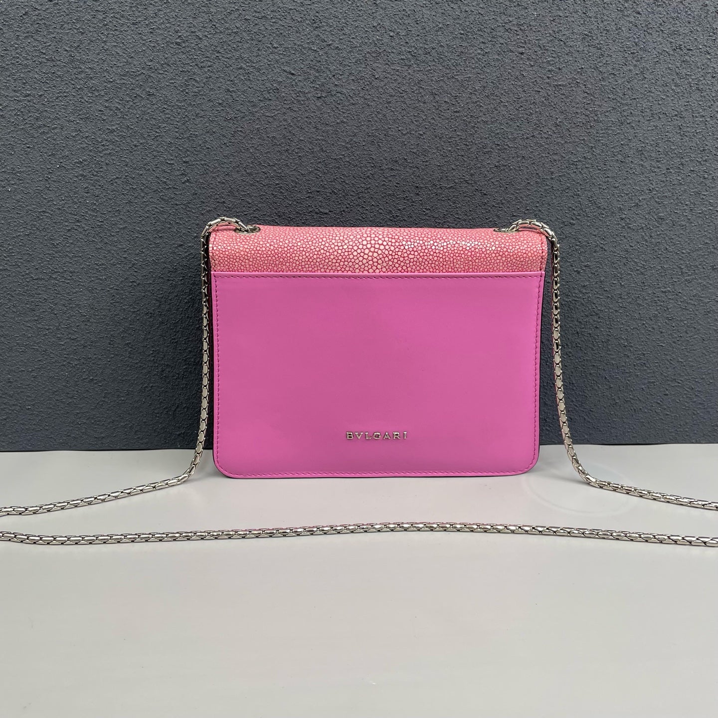 Bvlgari - Serpenti Forever - Stingray leather and Calfskin leather - Pink - (small)