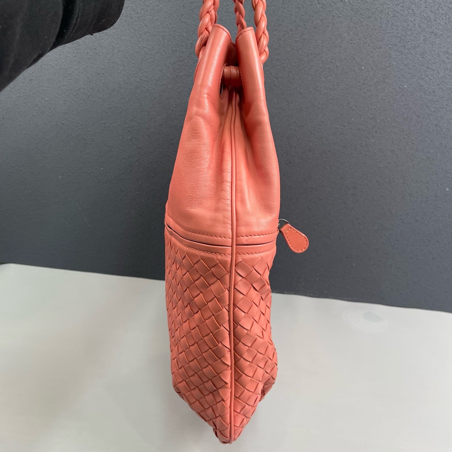 Bottega Veneta - Intrecciato Tote Bag - Leather - Pink - (Large)