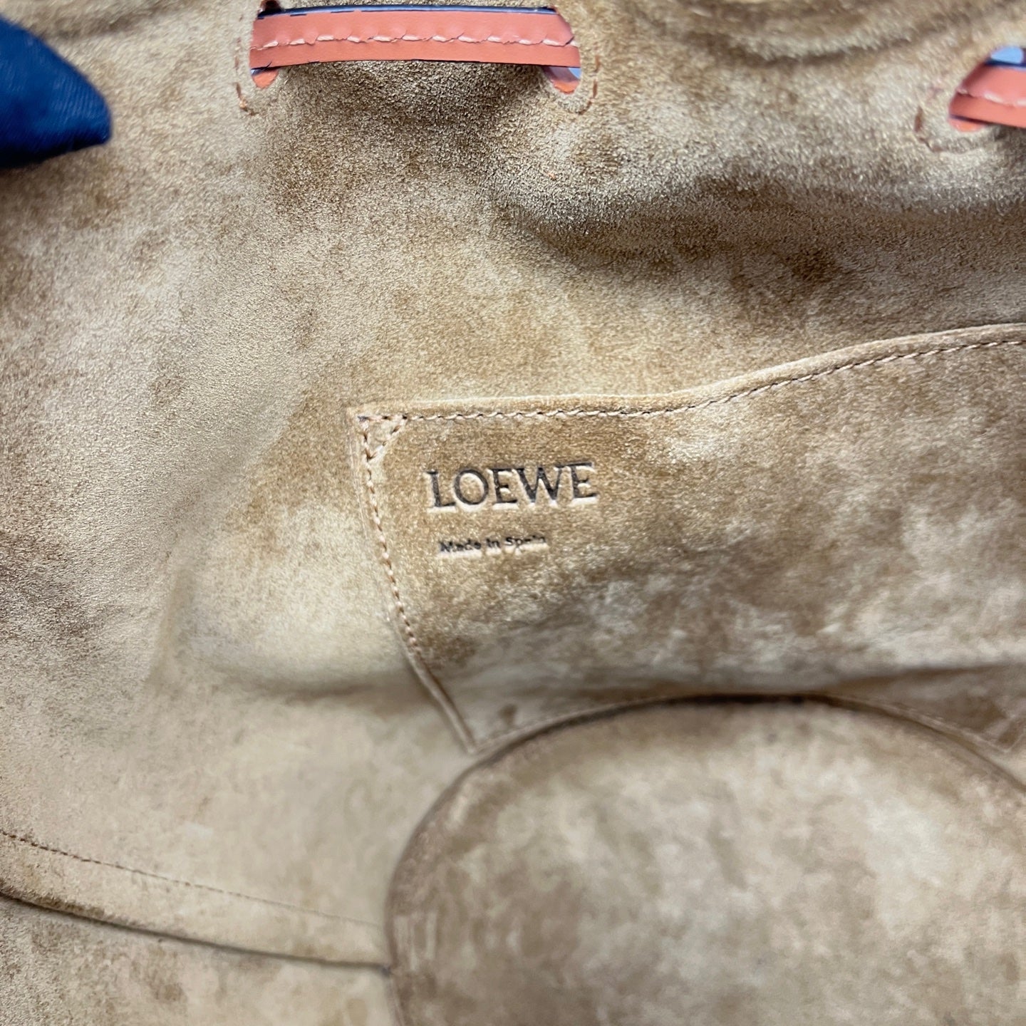 Loewe - Bucket Bag - Canvas and Leather - Caramel and Cream - (Medium)