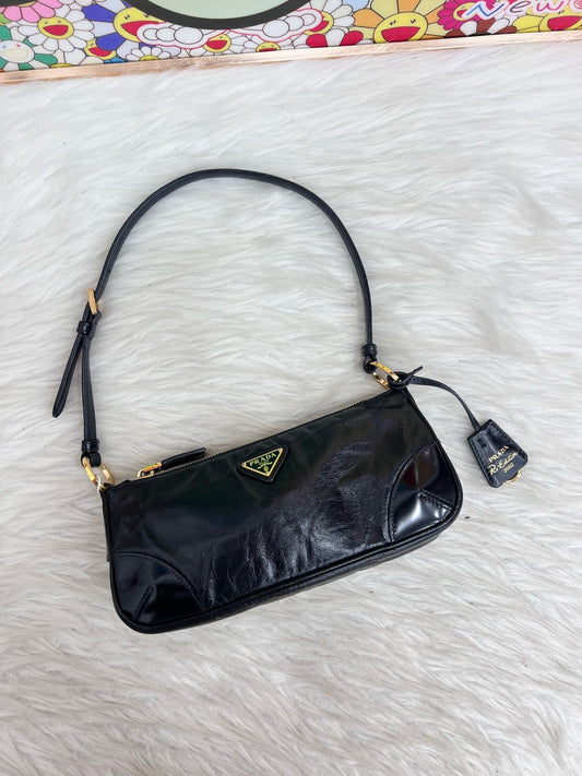 Prada - Re-Edition 2002 - Waxed leather - Black - (mini)