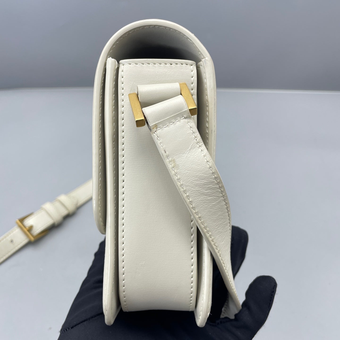 Saint Laurent - Solferino - Leather - White - (small)
