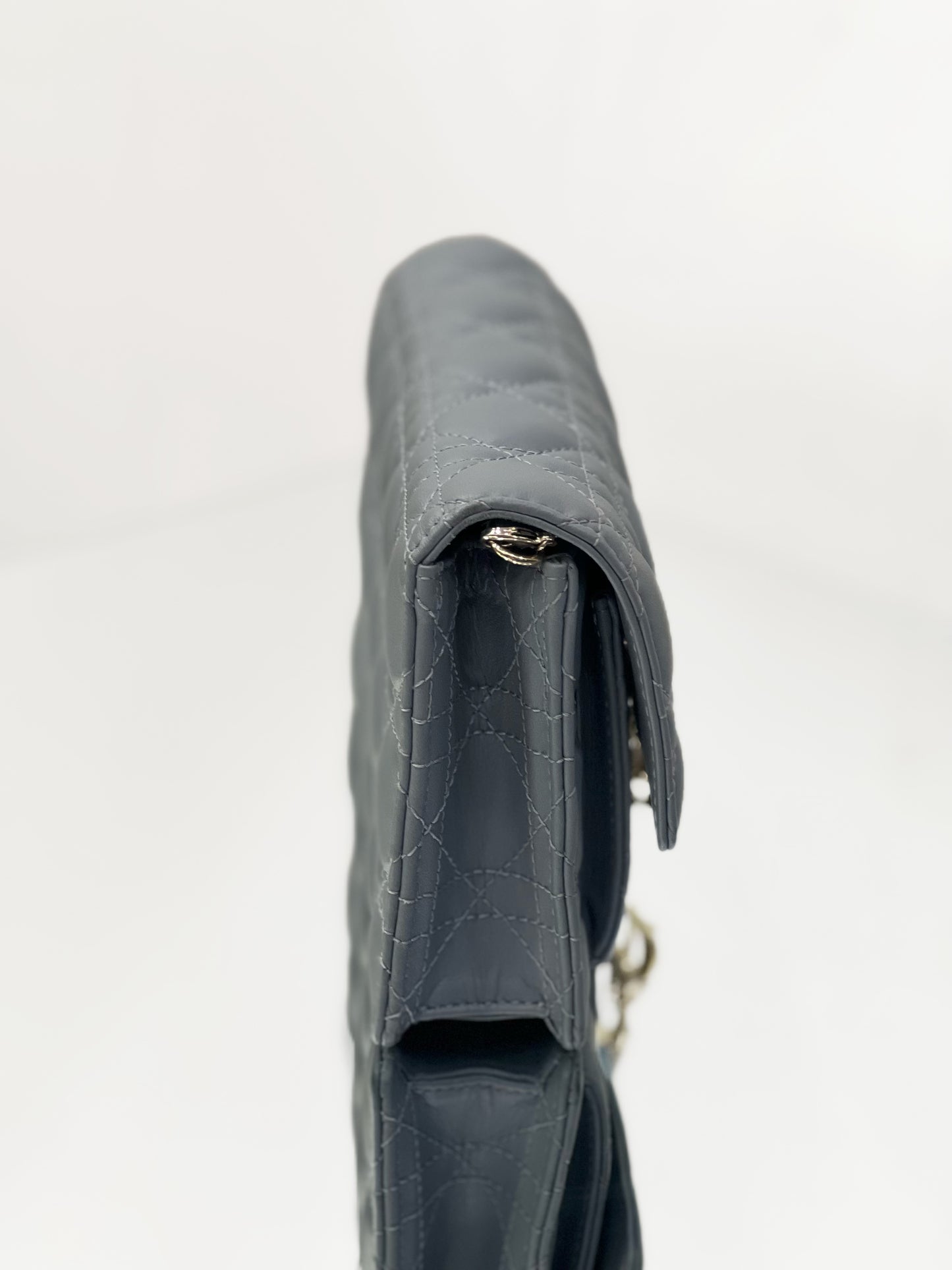Dior - Daily Miss Lady WOC Pearl Chain Bag - Leather - Blue - (mini)