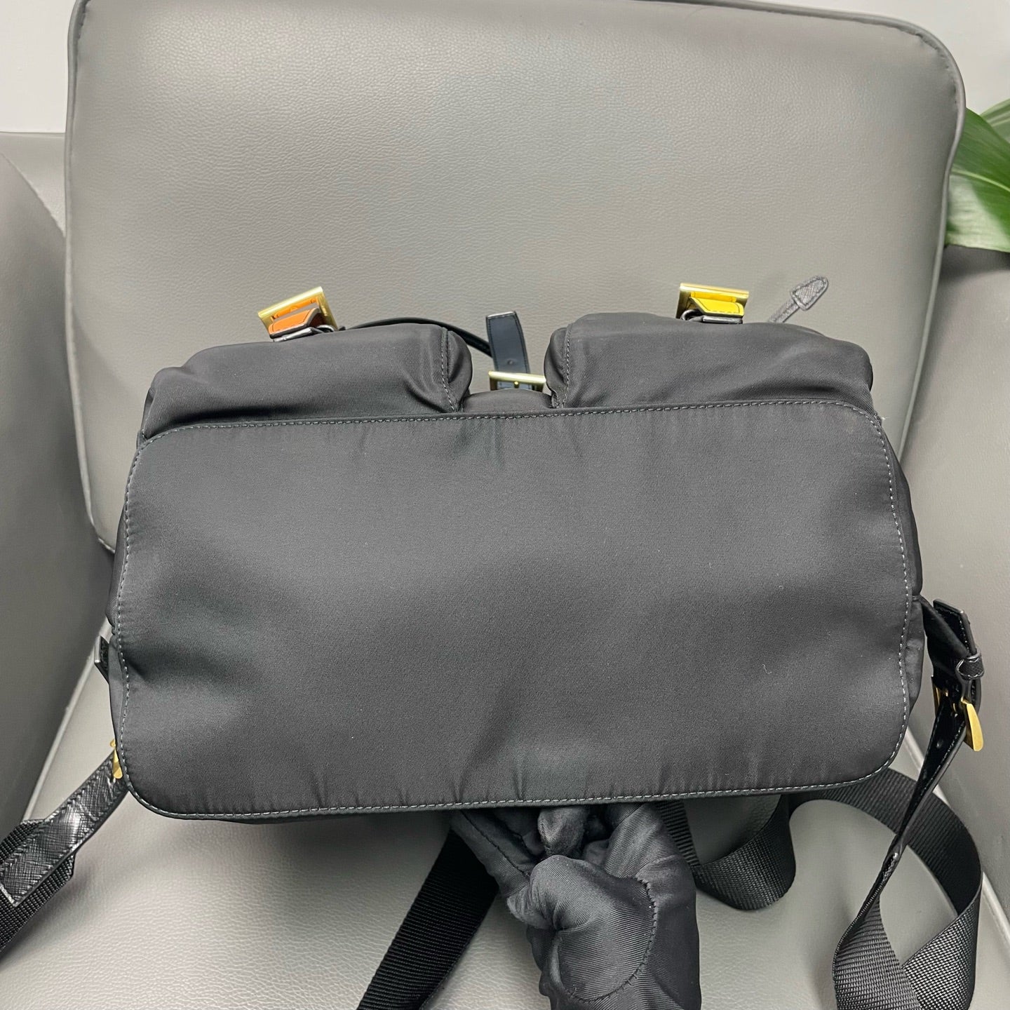 Prada - Nylon Robot Backpack - Nylon with Saffiano Leather accents - Black with Multicolour Accents - (Medium)
