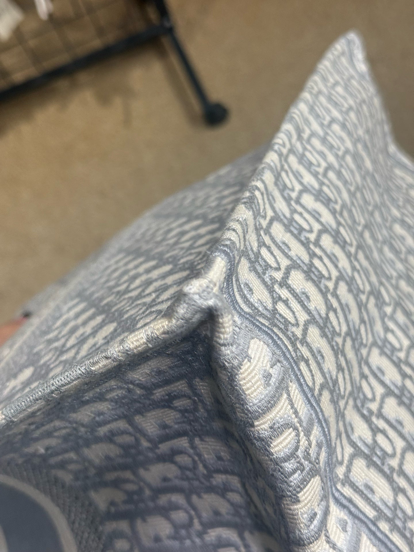 Dior - Book Tote - Jacquard canvas - Grey - (Large)
