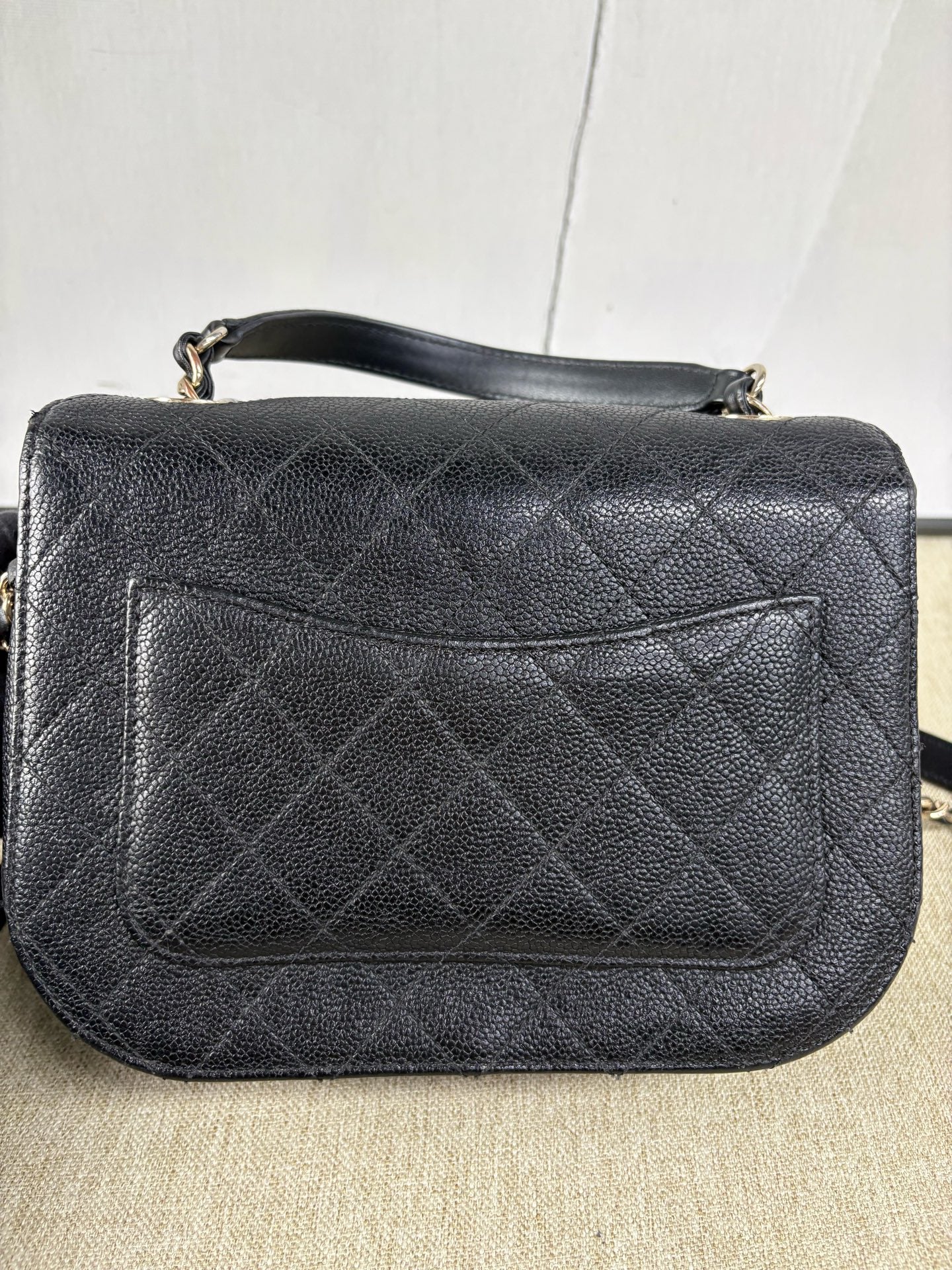 Chanel - Cuba Series Messenger Bag - Grained calfskin leather - Black - (Small)