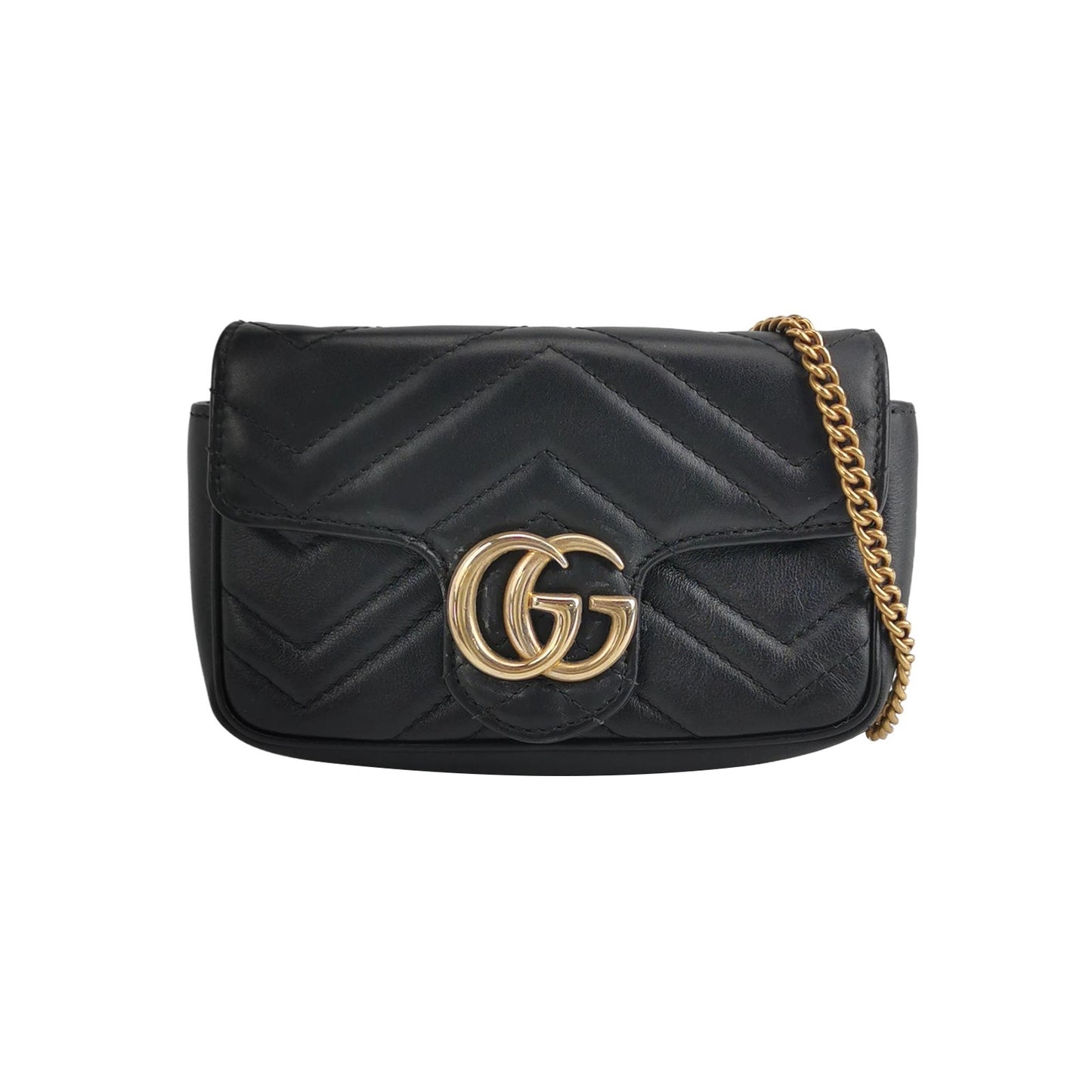 Gucci - Marmont Super Mini - Leather - Black - (mini)