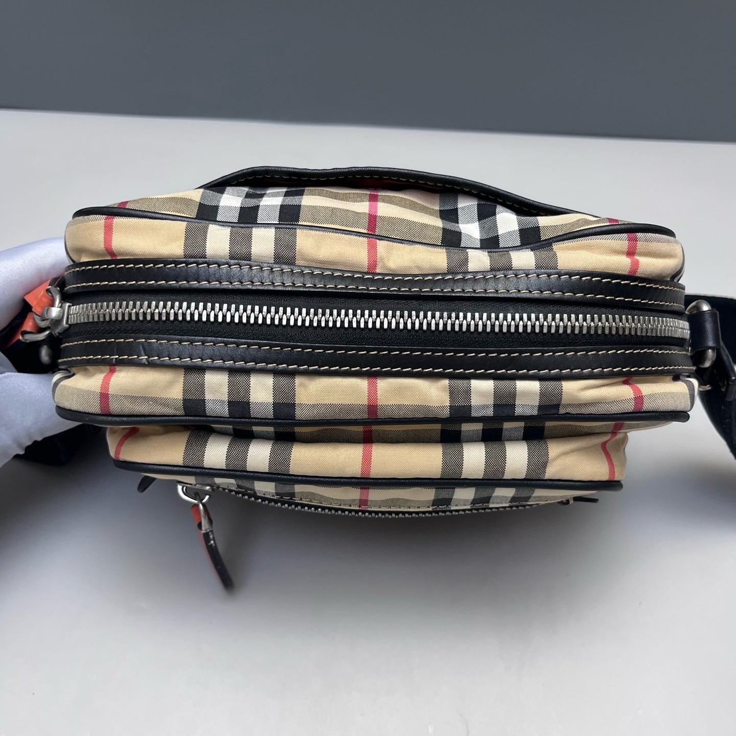 Burberry - Camera Bag - Canvas with leather trim - Beige - (Small)