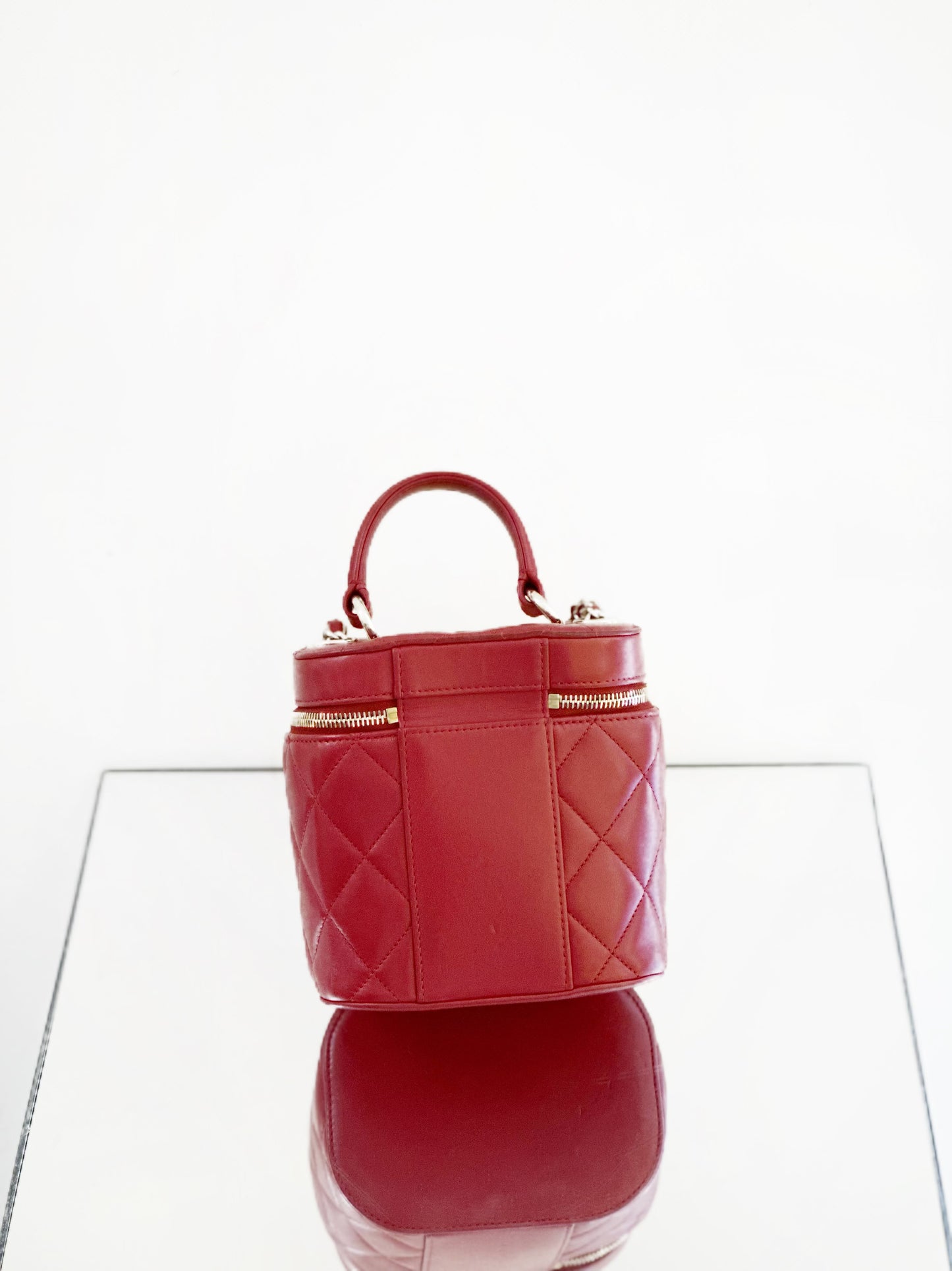 Chanel - Trendy CC Vanity Case - Lambskin leather - Red - (mini)