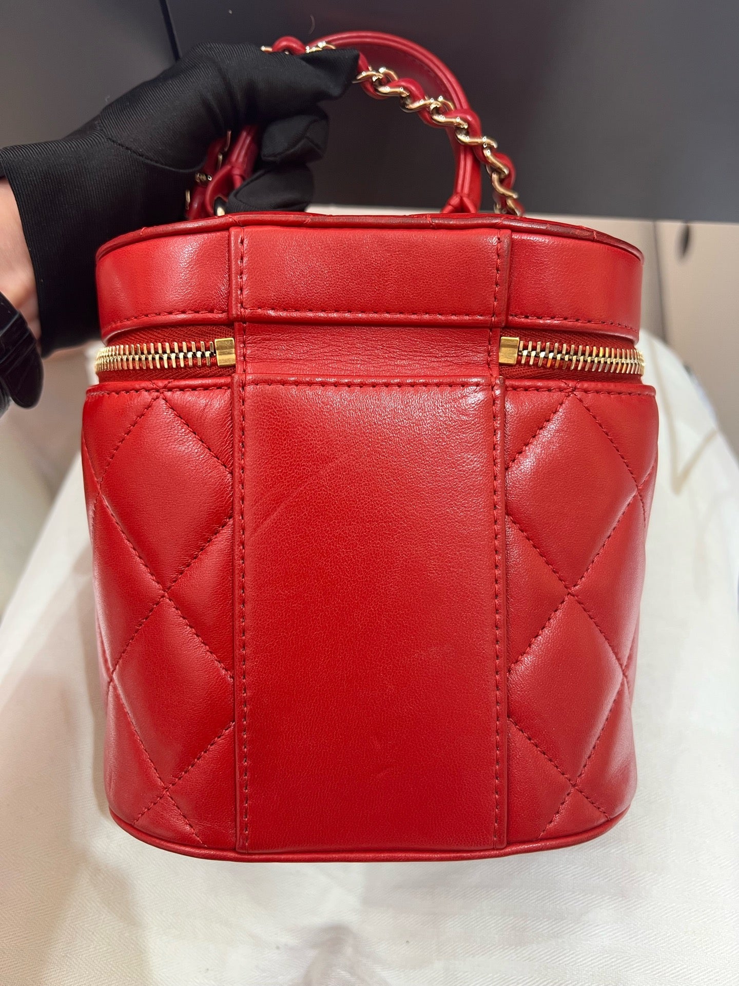 Chanel - Trendy CC Vanity Case - Lambskin leather - Red - (mini)